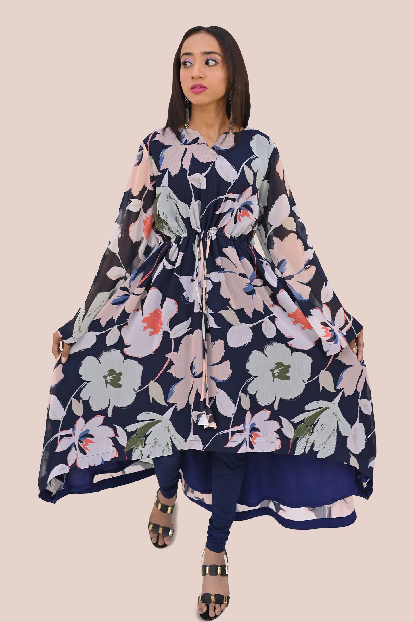 Women semi formal long frock