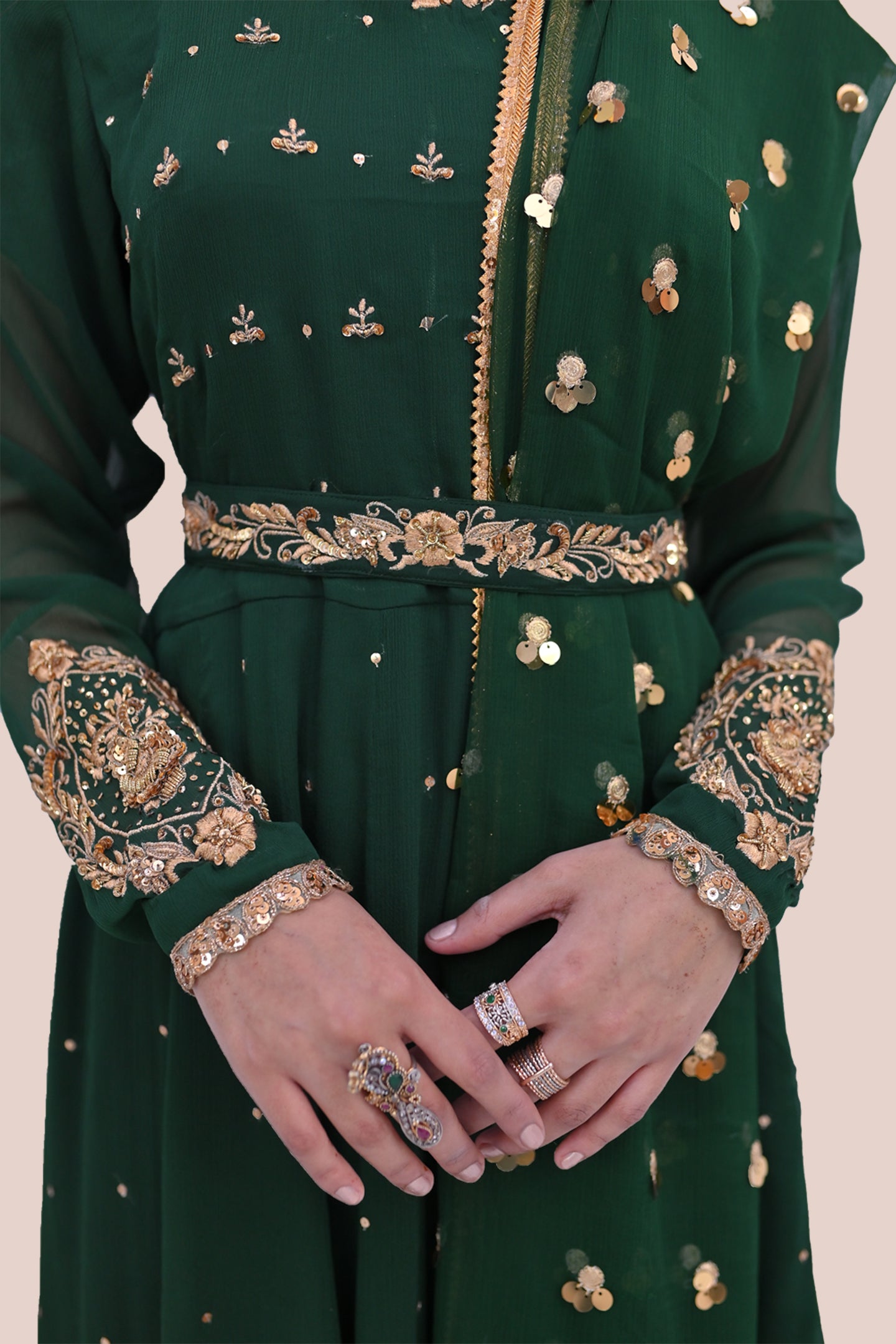 LUXURY women 3 piece long frock dupatta & trouser