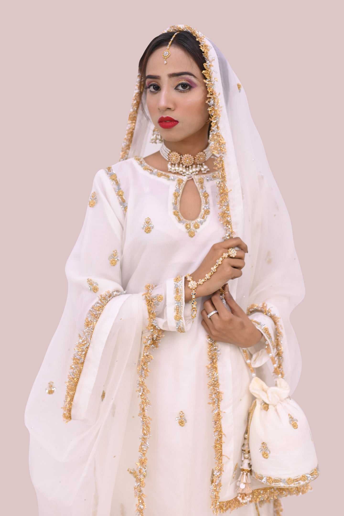 LUXURY women 3 piece shirt dupatta & garara