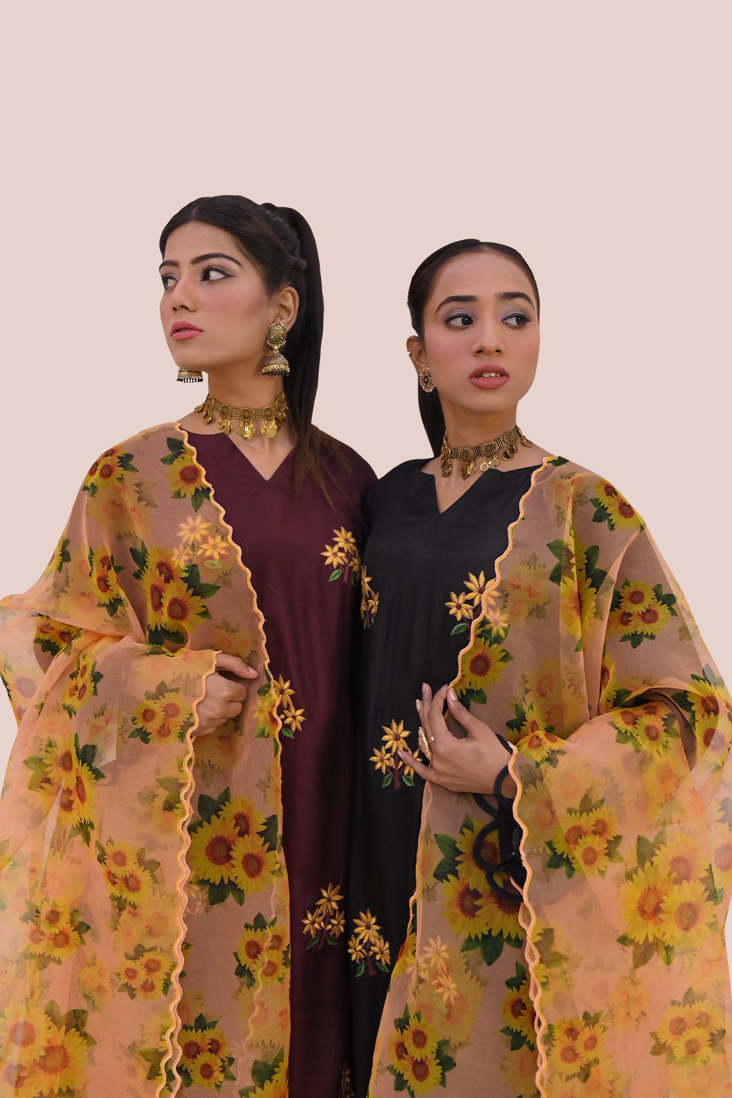 semiformal 3 piece shirt dupatta & trouser