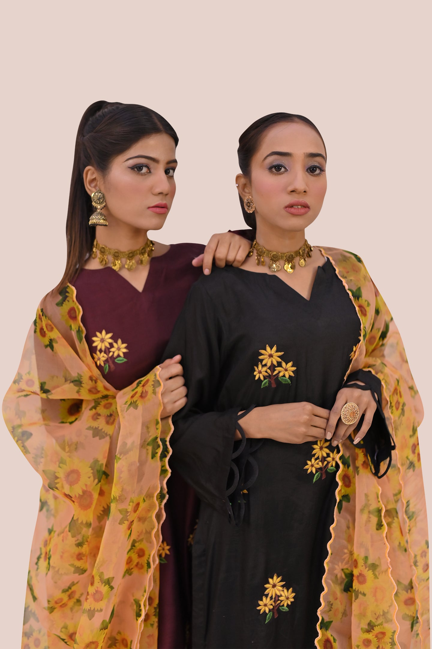 semiformal 3 piece shirt dupatta & trouser
