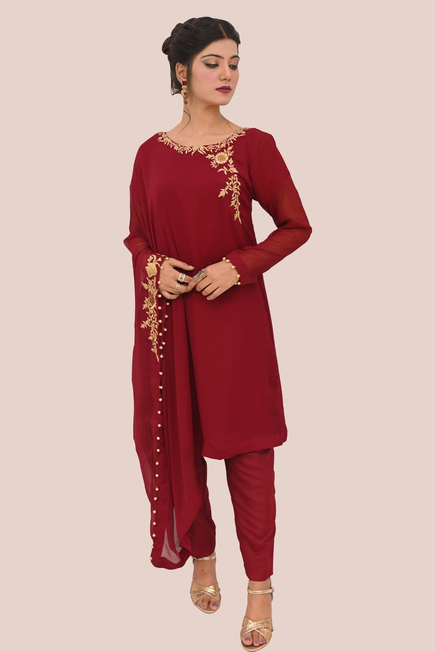 Women formal 2 piece shirt & trouser