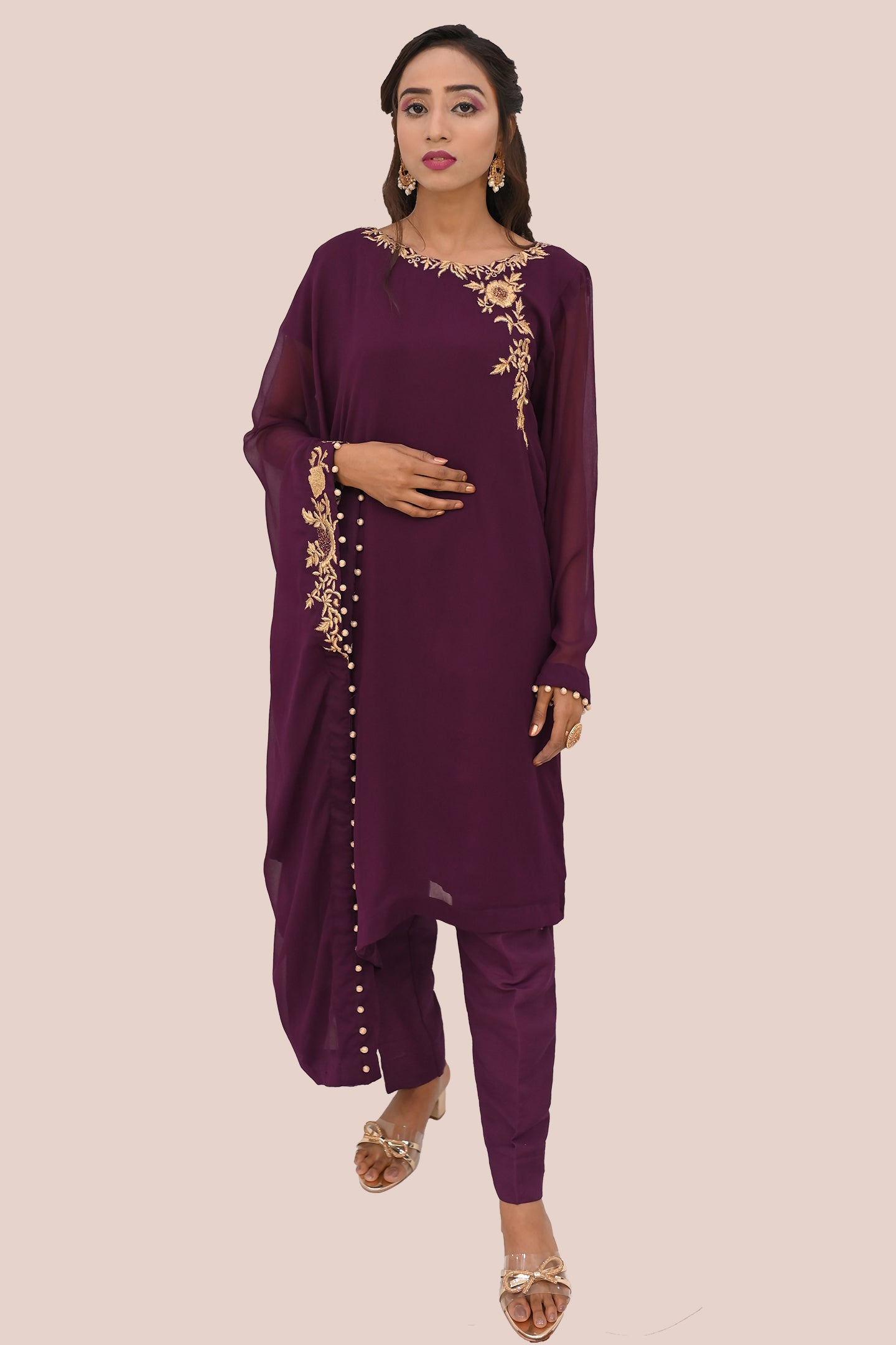 Women formal 2 piece shirt & trouser