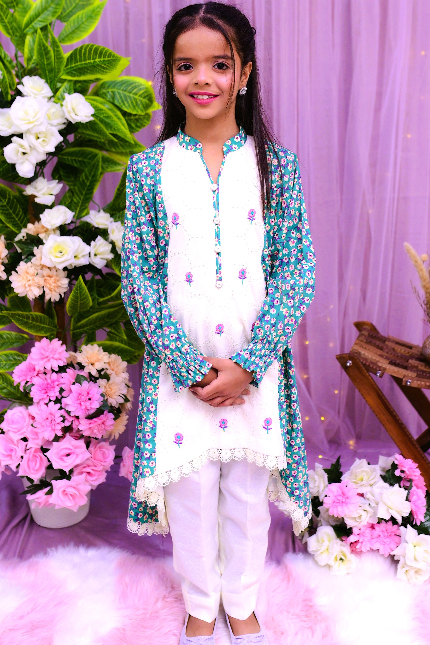 semi-formal 2 piece frock & trouser