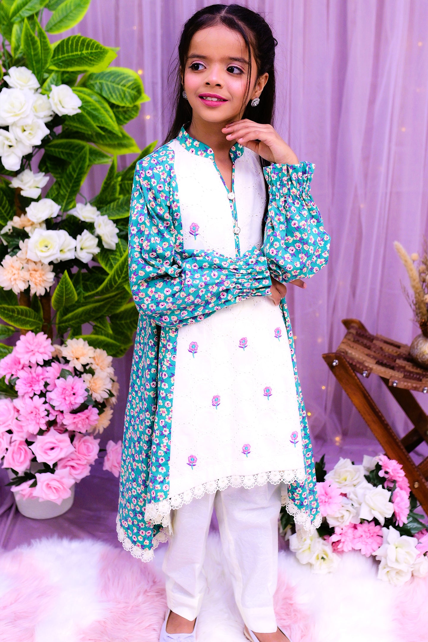 semi-formal 2 piece frock & trouser