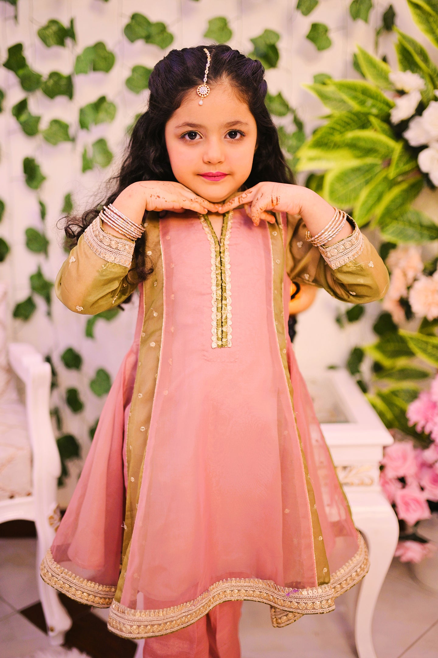 formal 2 piece frock & trouser