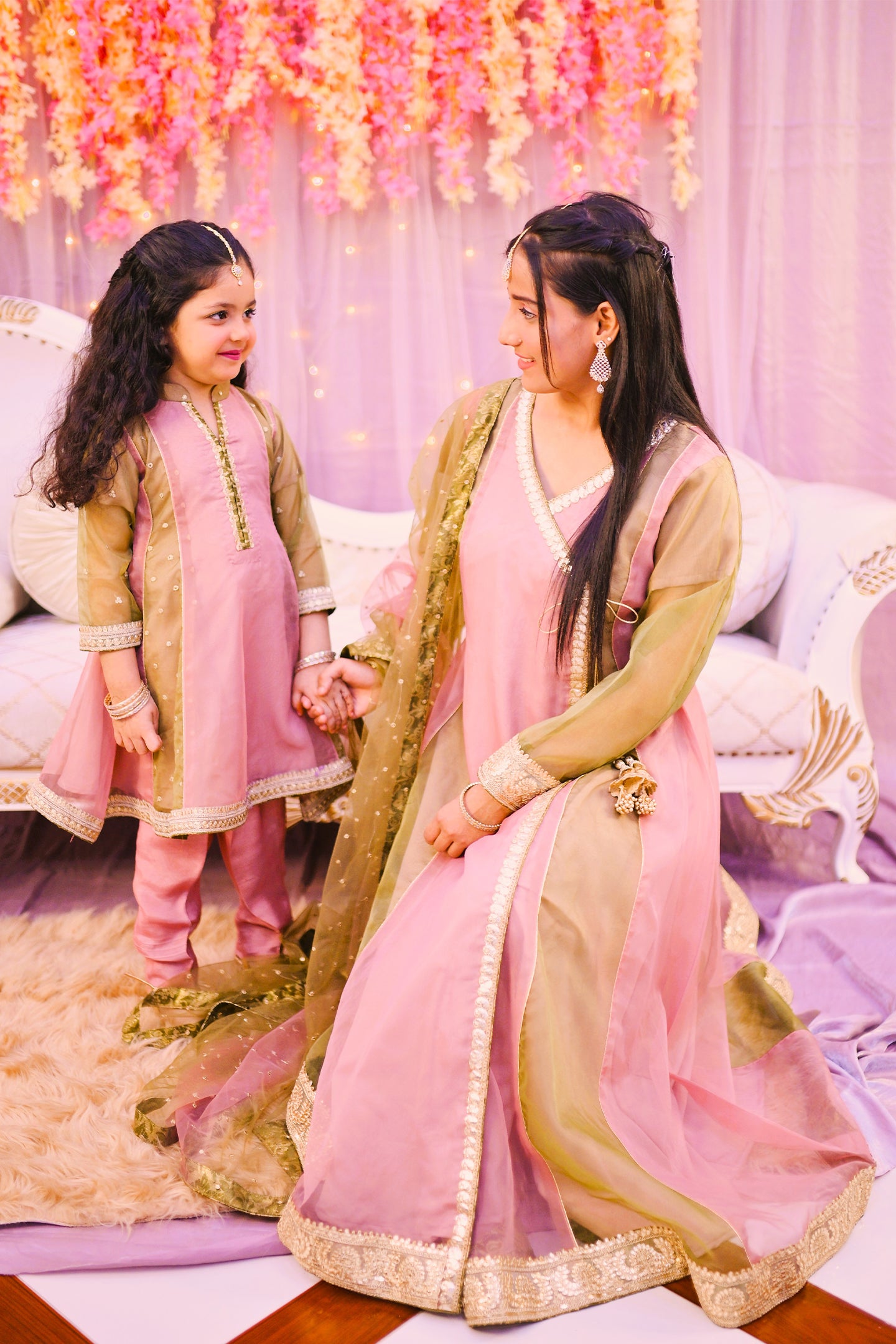 formal 2 piece frock & trouser