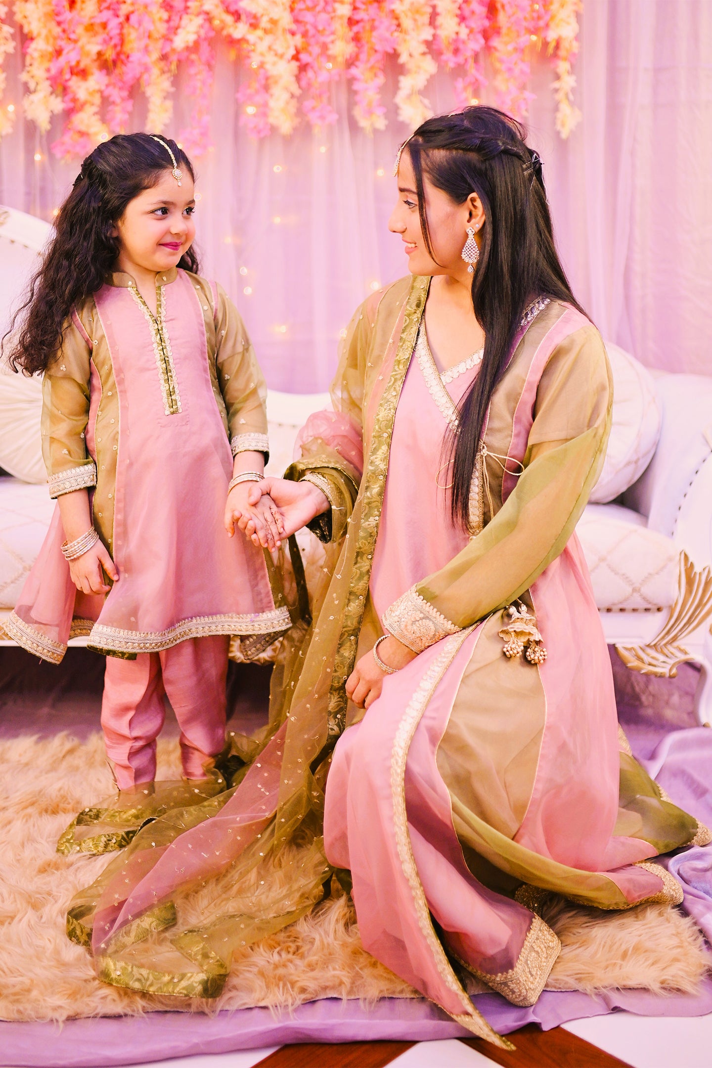 formal 2 piece frock & trouser