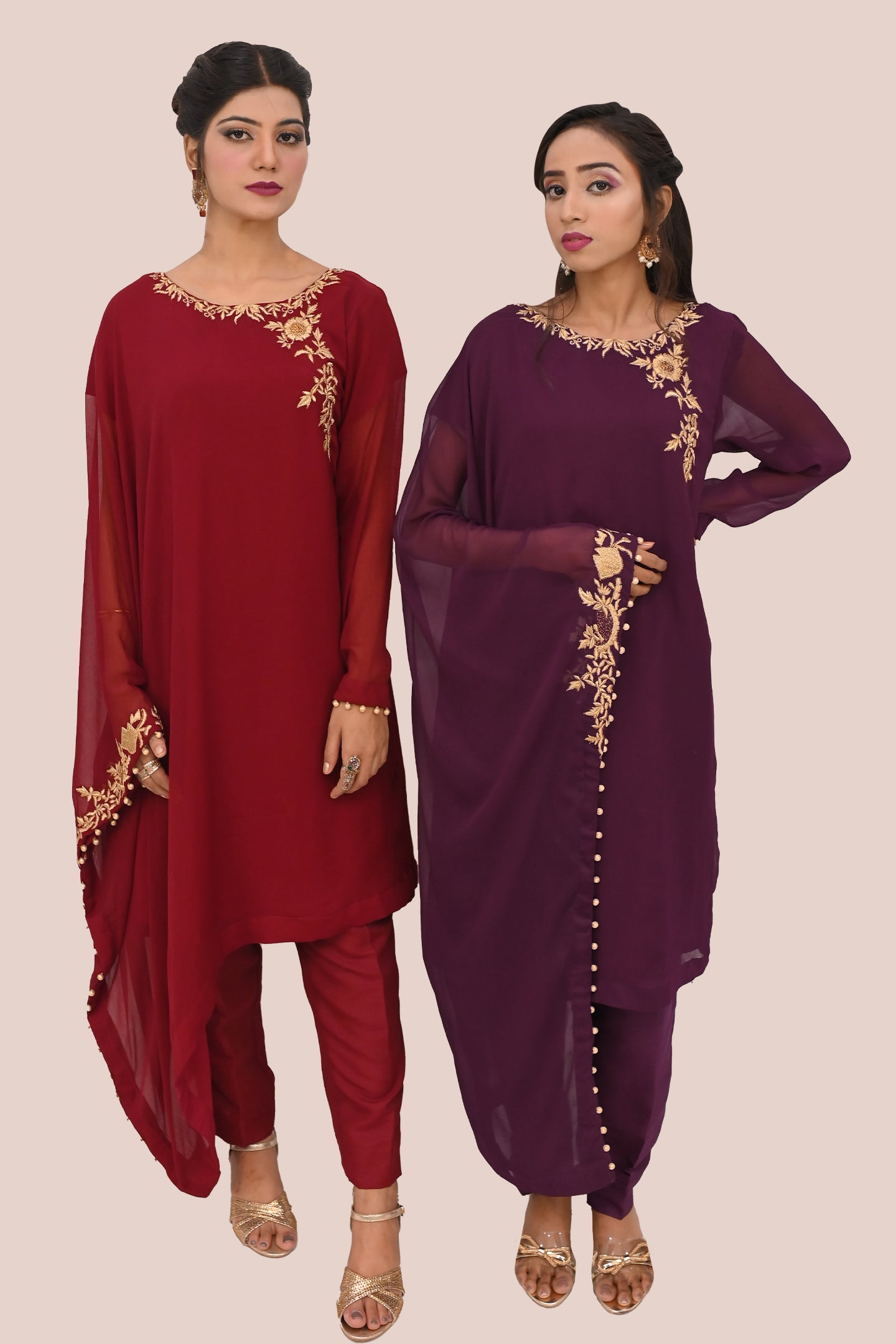 Women formal 2 piece shirt & trouser