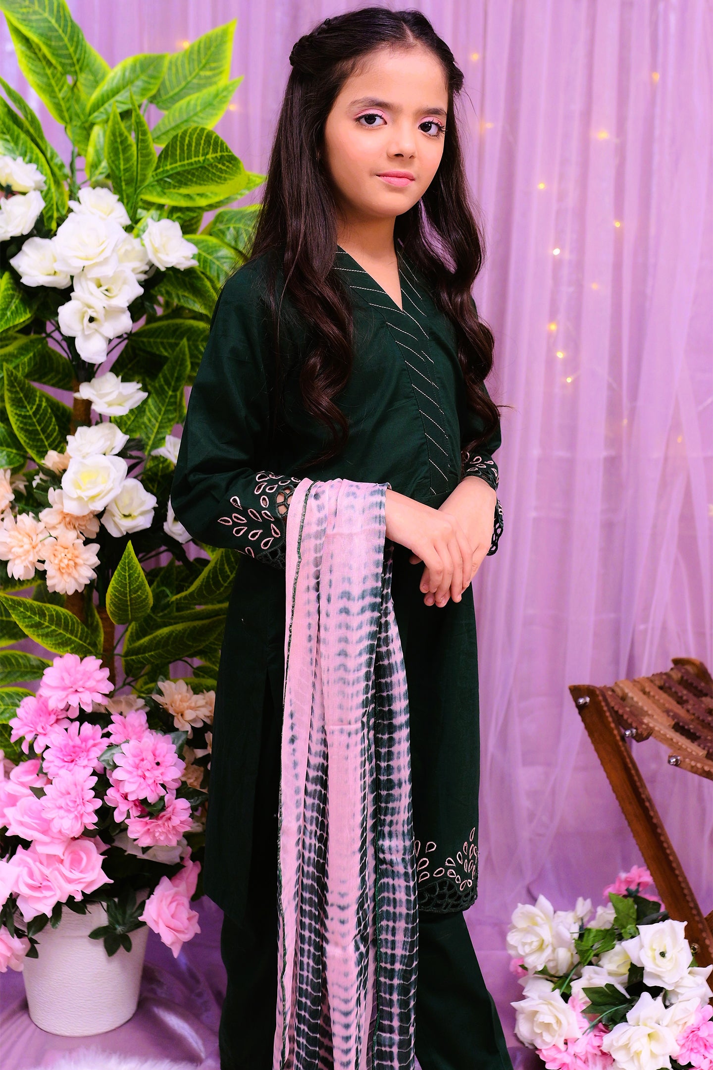 Casual 3 piece shirt dupatta and trouser