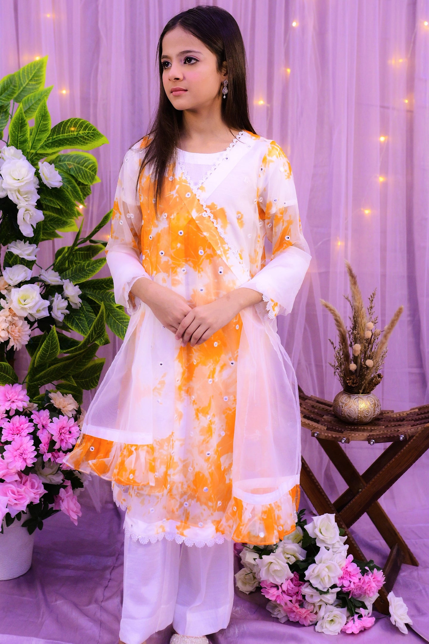 formal 3 piece shirt dupatta with inner & trouser