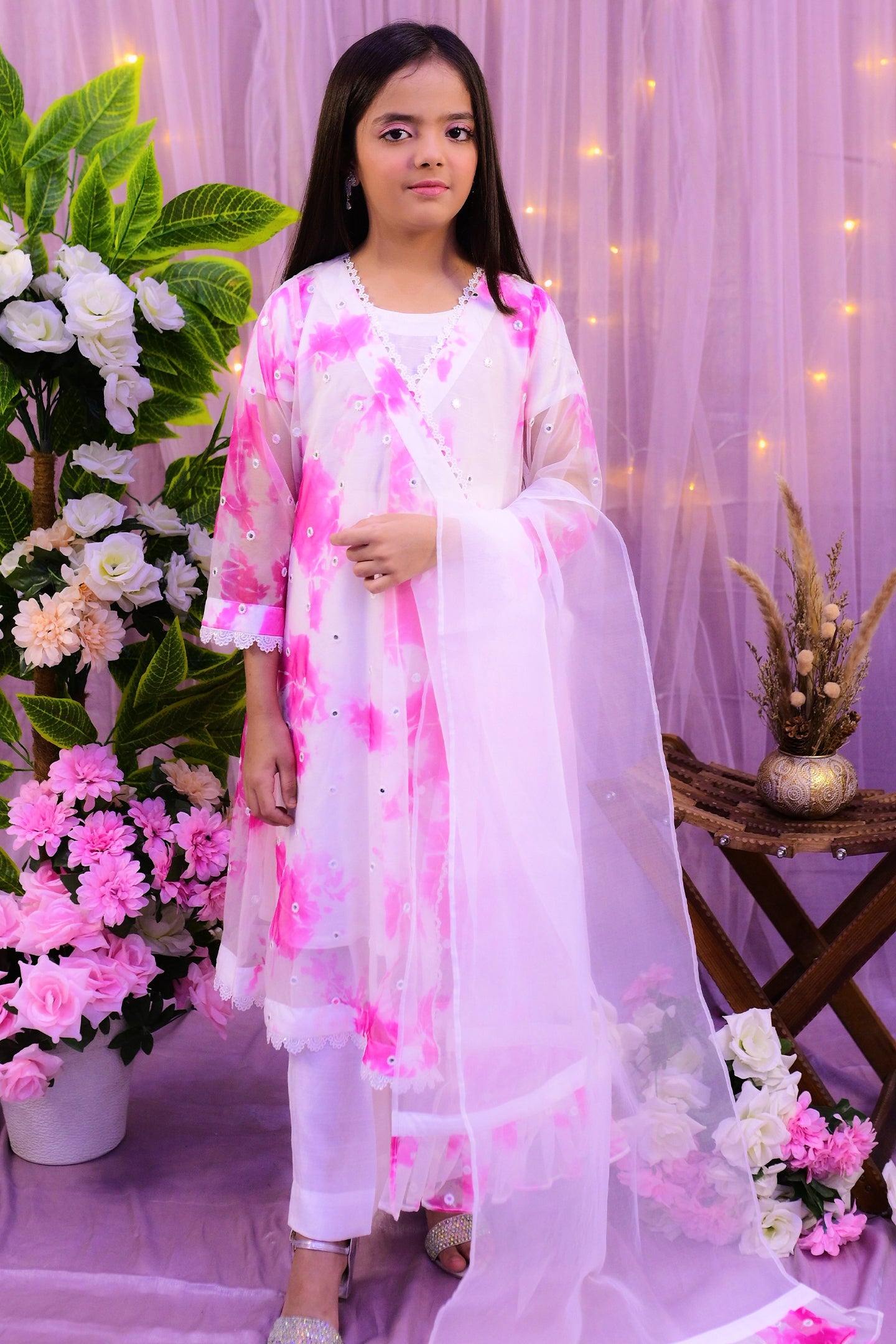 formal 3 piece shirt dupatta with inner & trouser