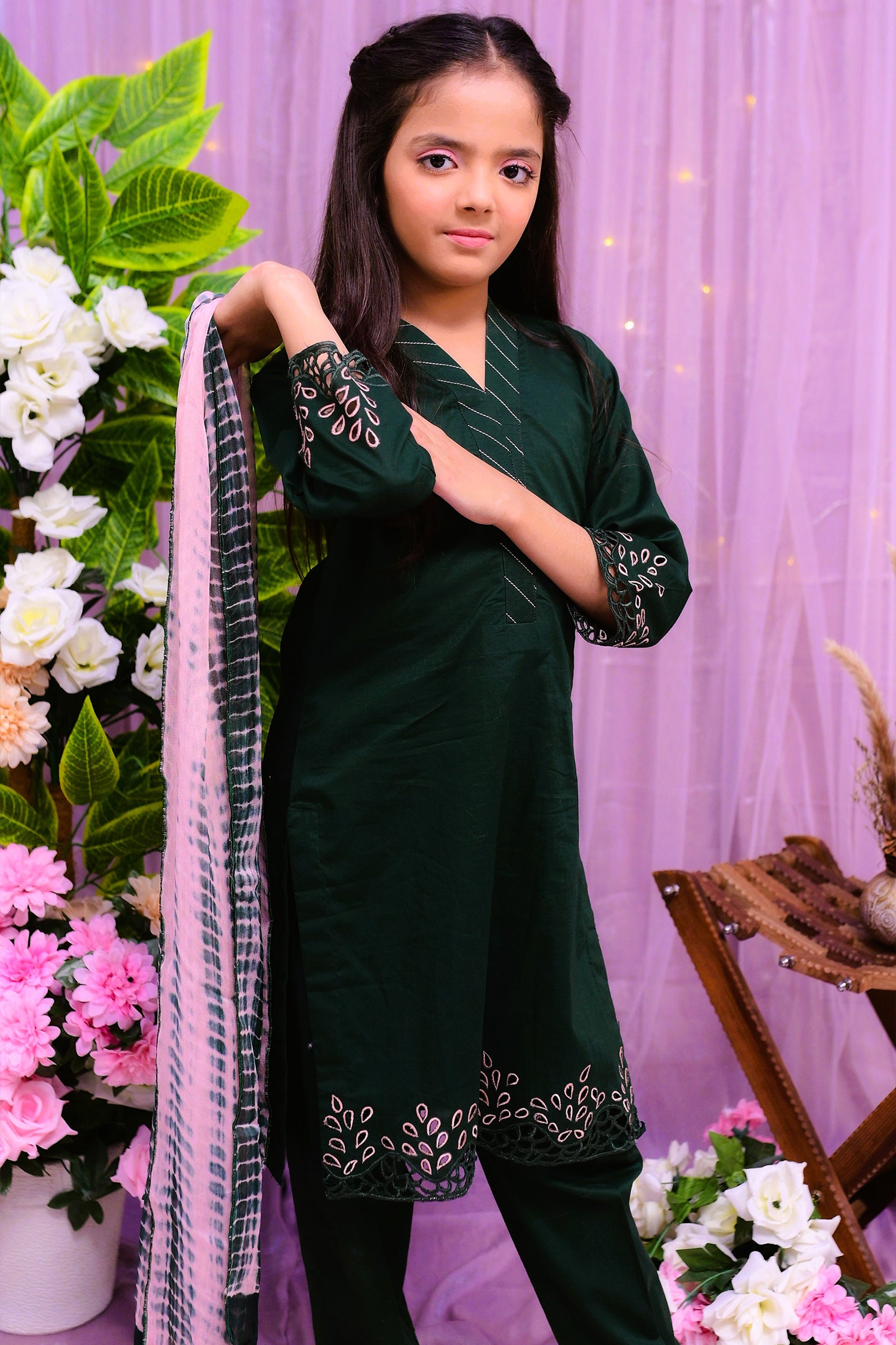 Casual 3 piece shirt dupatta and trouser