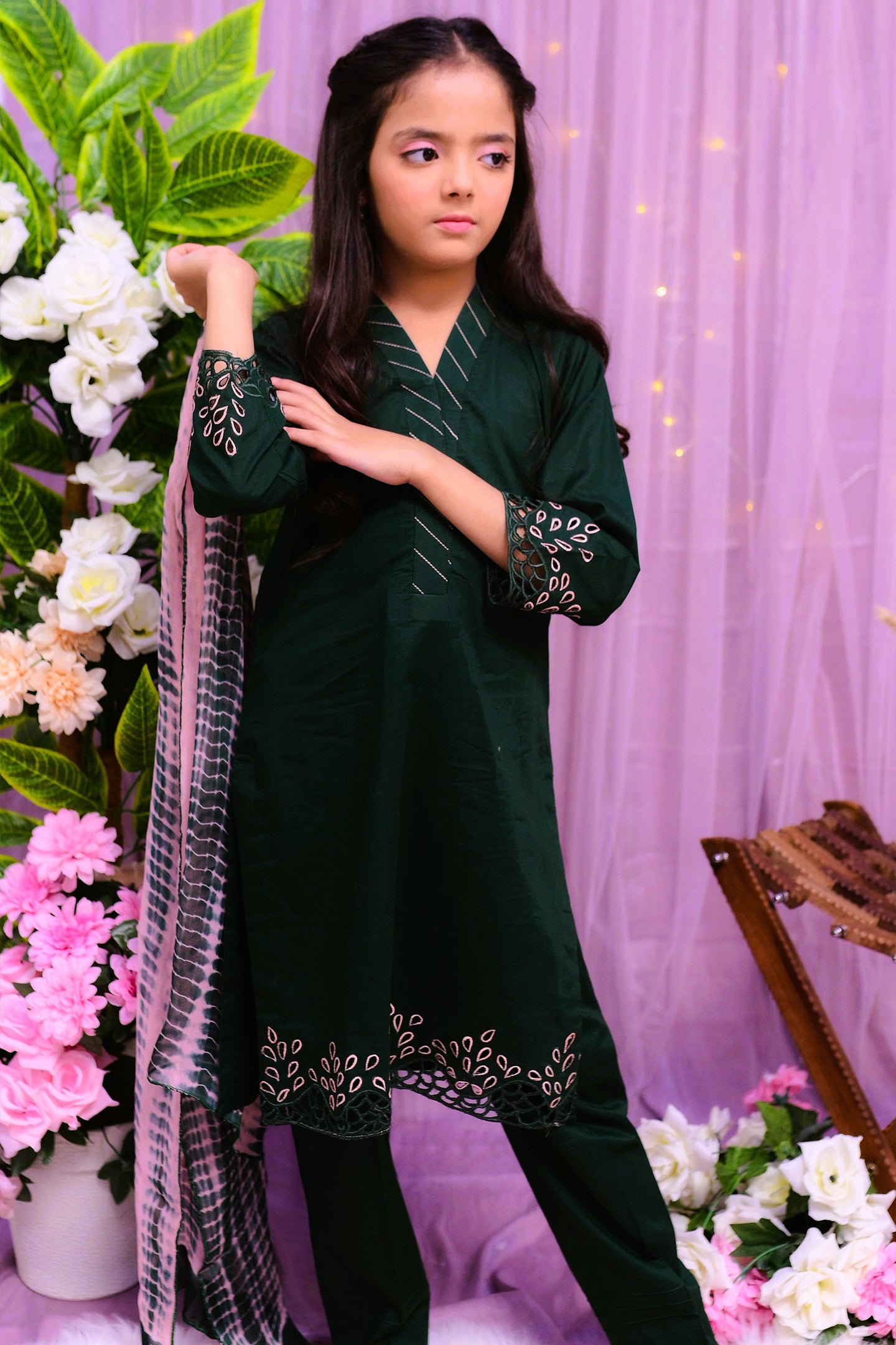 Casual 3 piece shirt dupatta and trouser