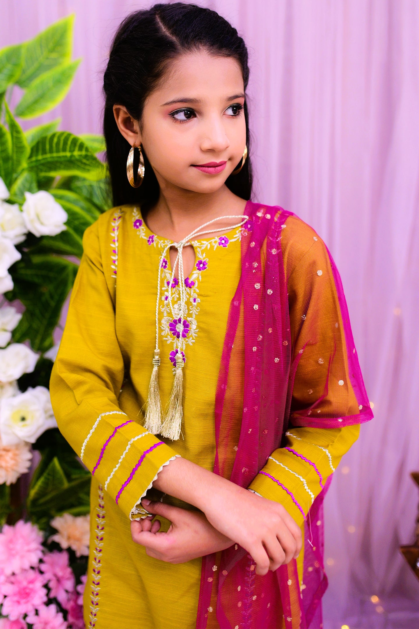 semi-formal 3 piece shirt trouser & dupatta