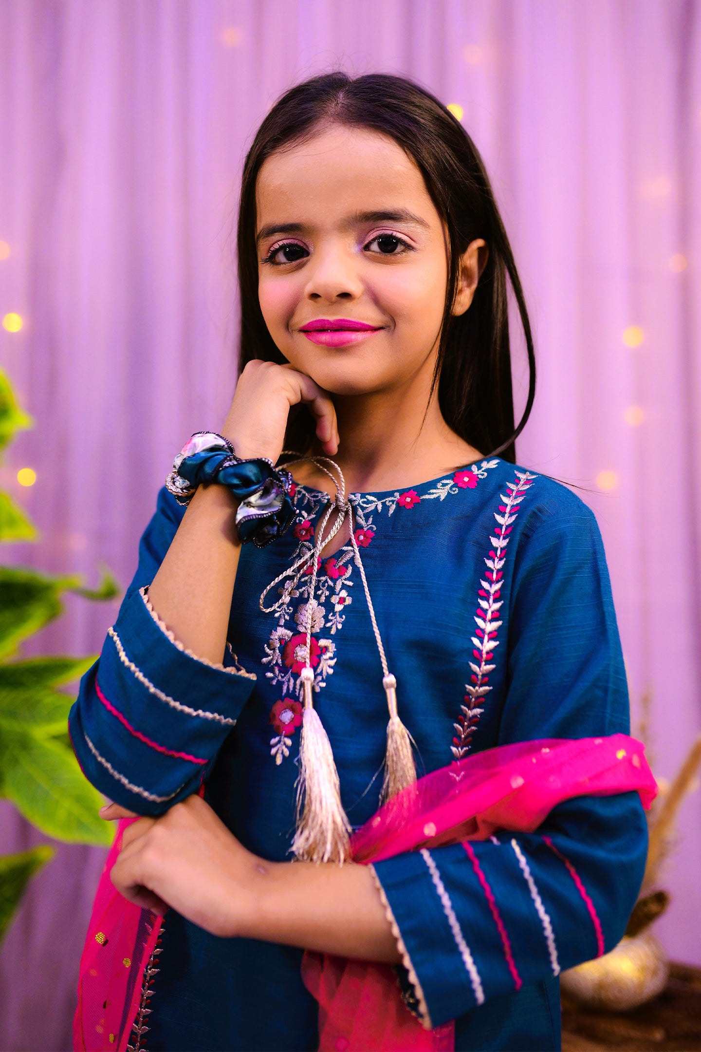 semi-formal 3 piece shirt trouser & dupatta