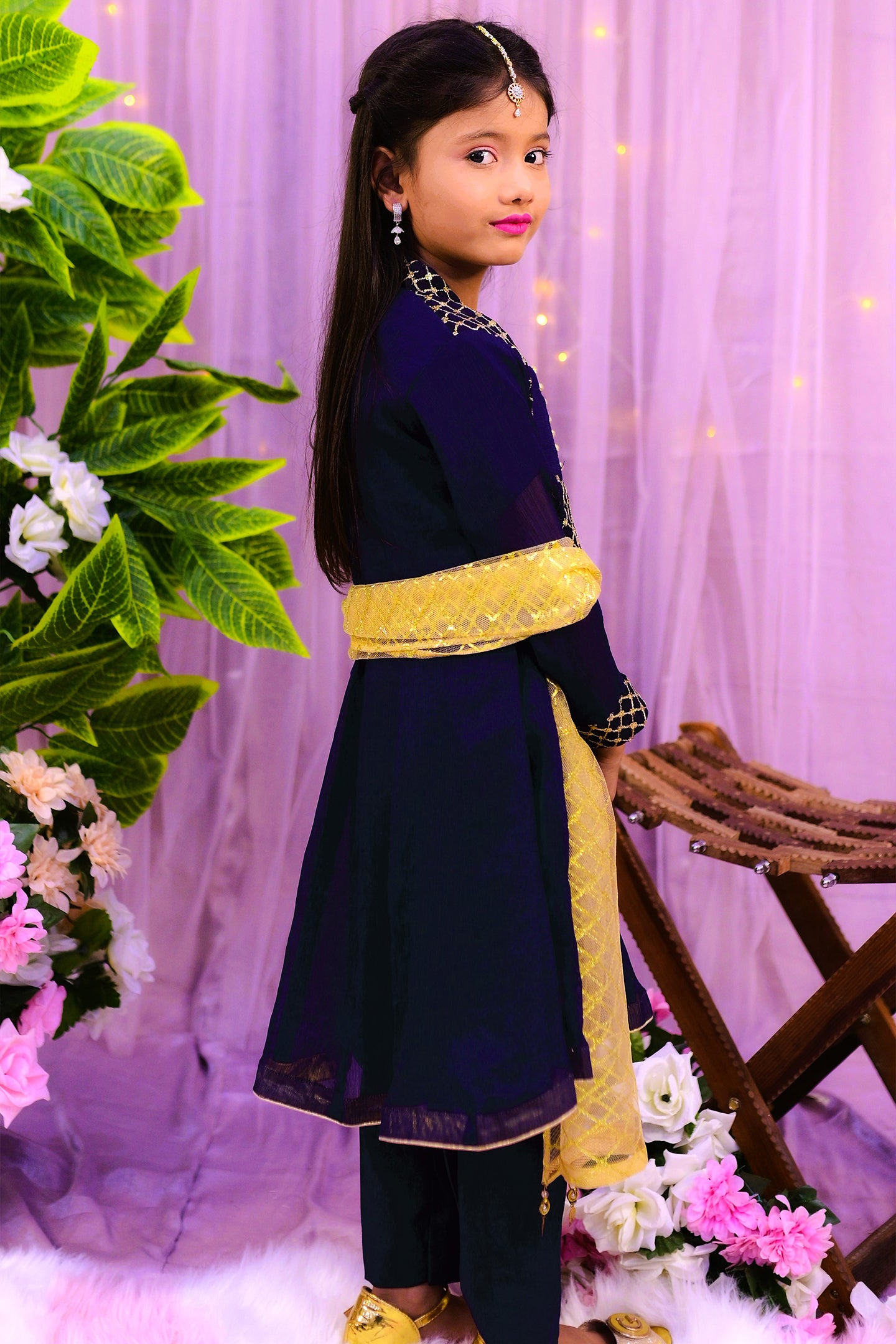 formal 3 piece frok trouser & dupatta