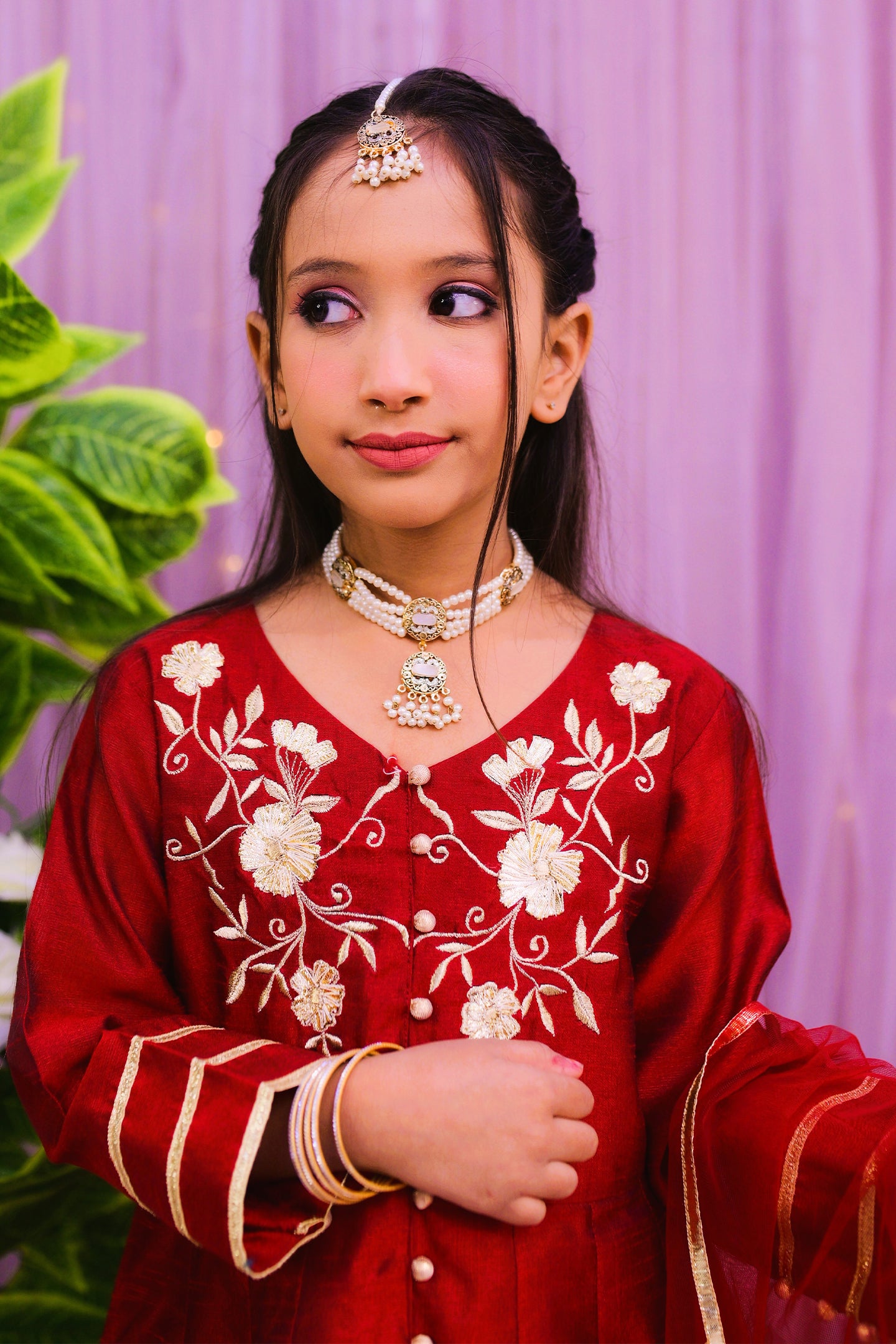 formal 3 piece frok trouser and dupatta