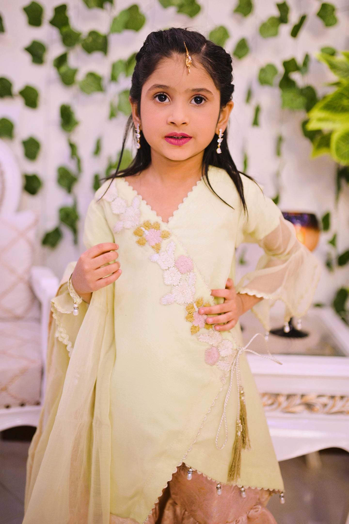 formal 3 piece shirt dupatta and garara