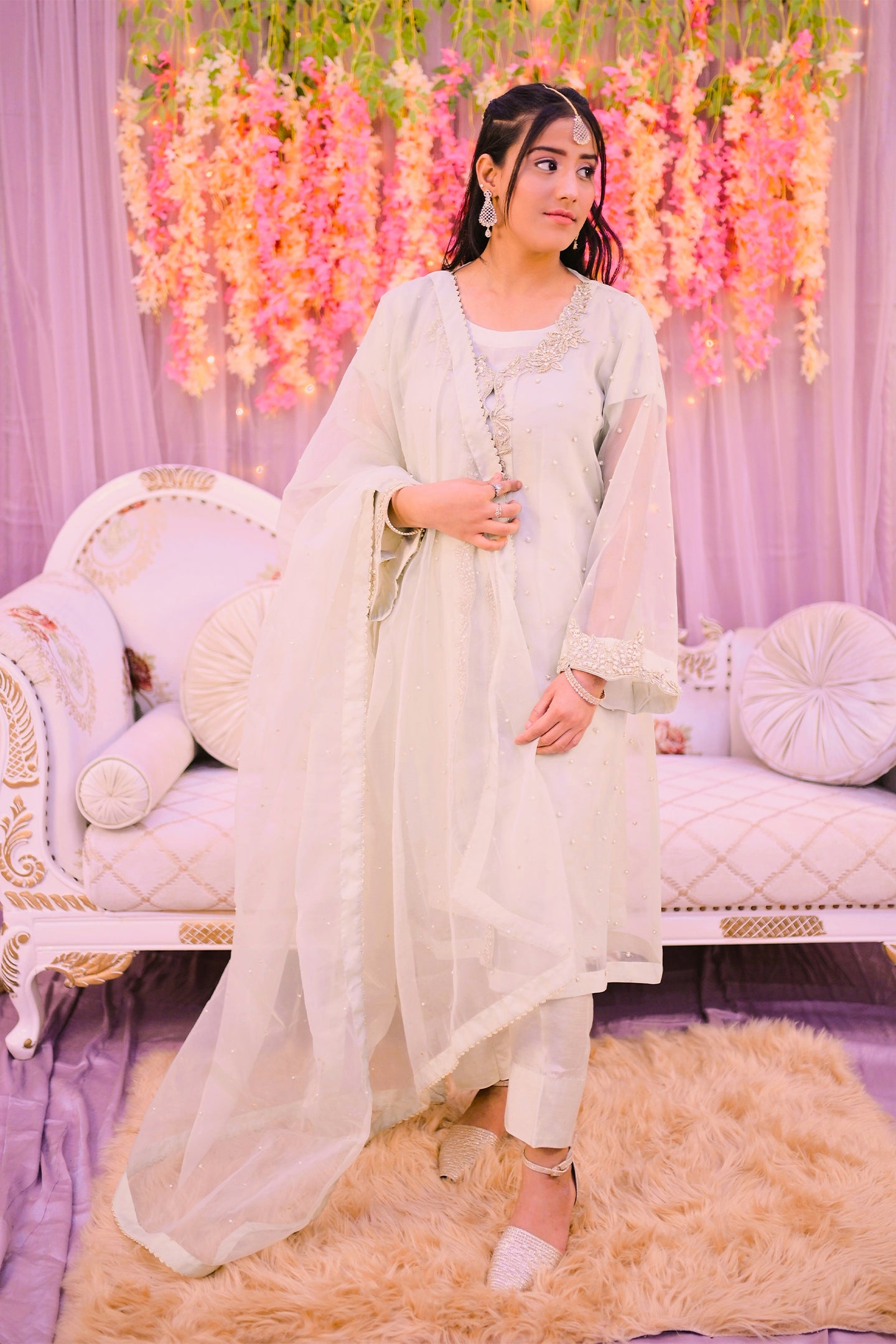 formal 3 piece shirt dupatta & trouser