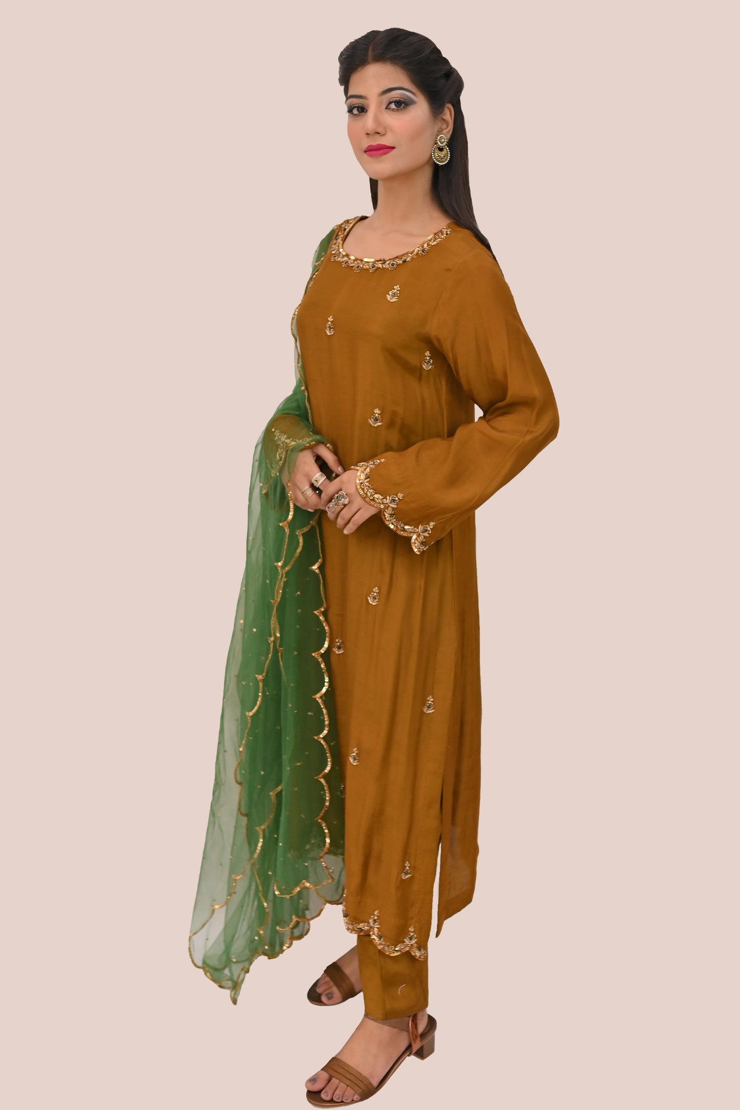 formal 3 piece shirt trouser & dupatta