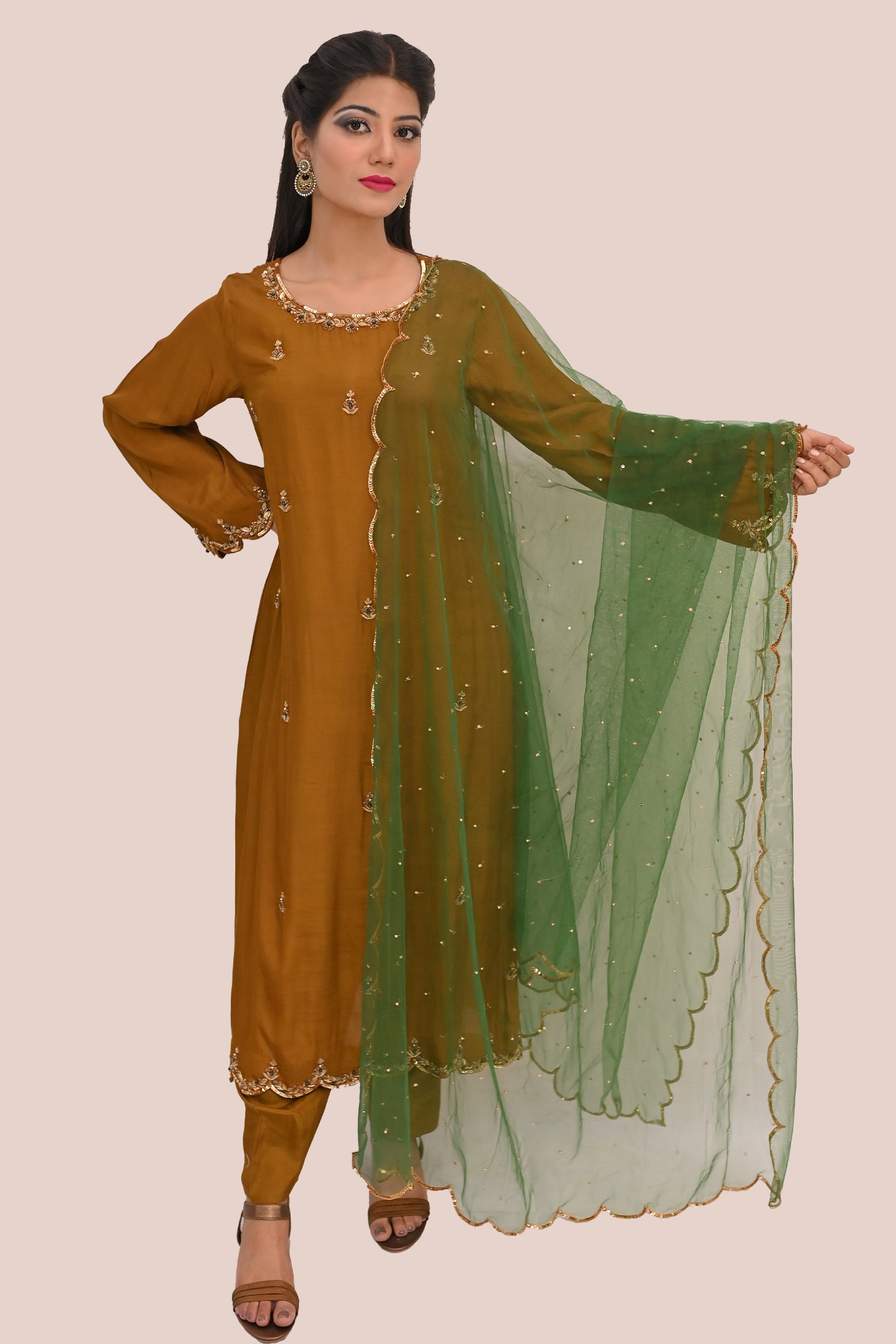 formal 3 piece shirt trouser & dupatta