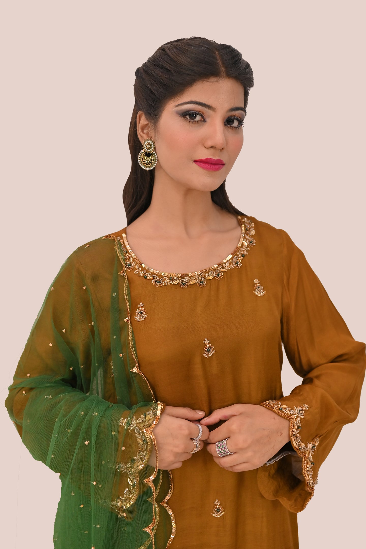 formal 3 piece shirt trouser & dupatta