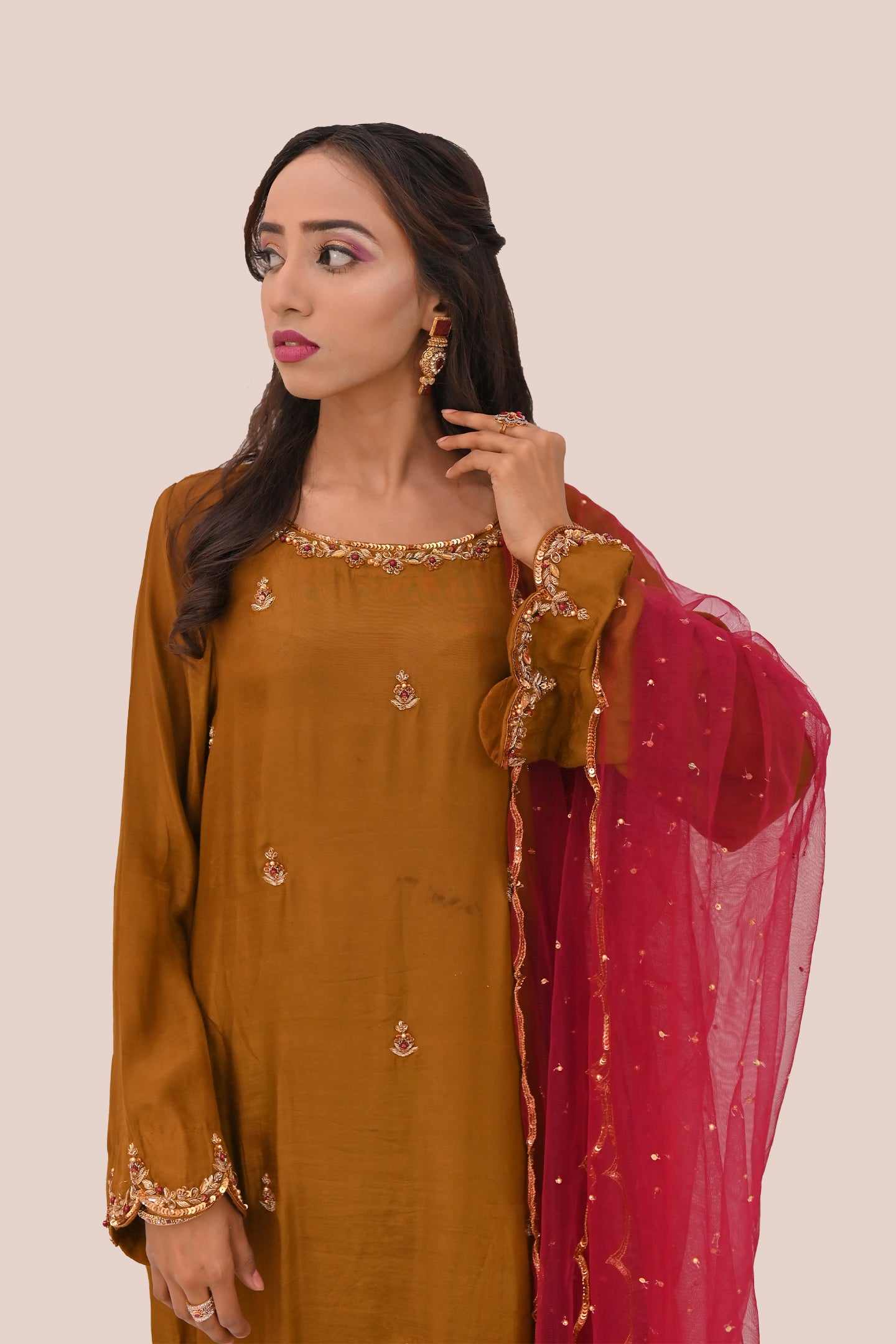 formal 3 piece shirt trouser & dupatta