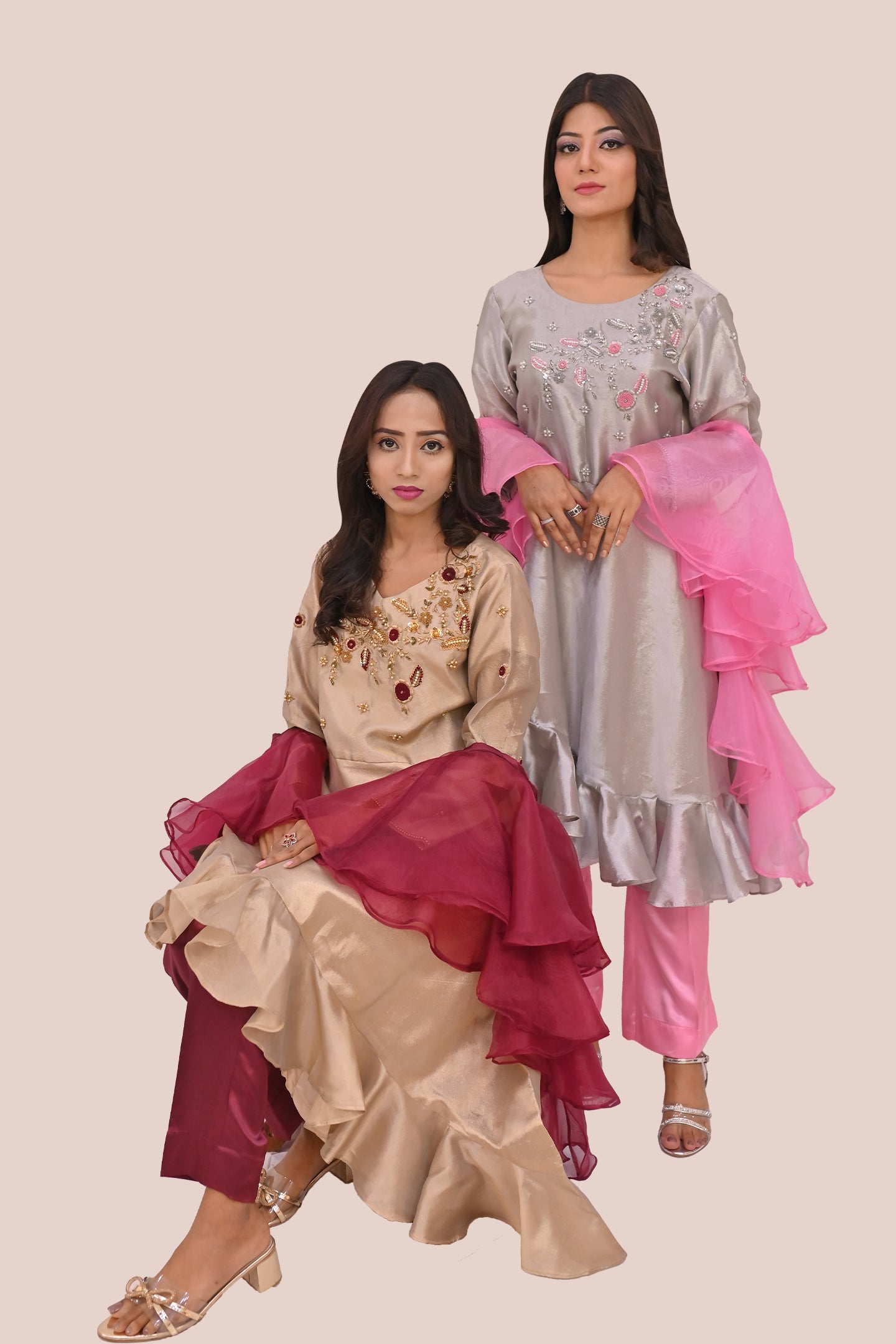 formal 3 piece shirt trouser & dupatta