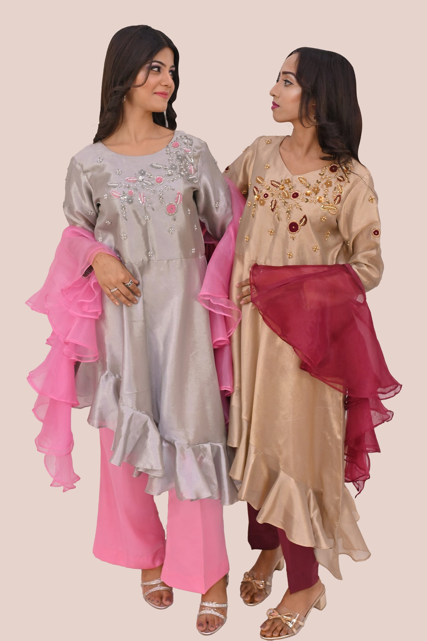 formal 3 piece shirt trouser & dupatta