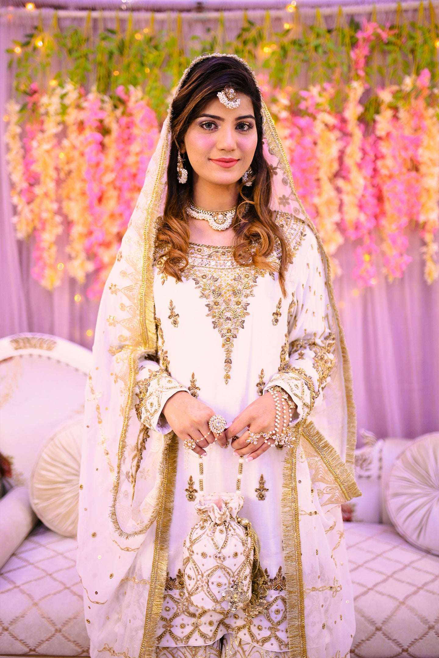 LUXURY women 3 piece  shirt dupatta & garara