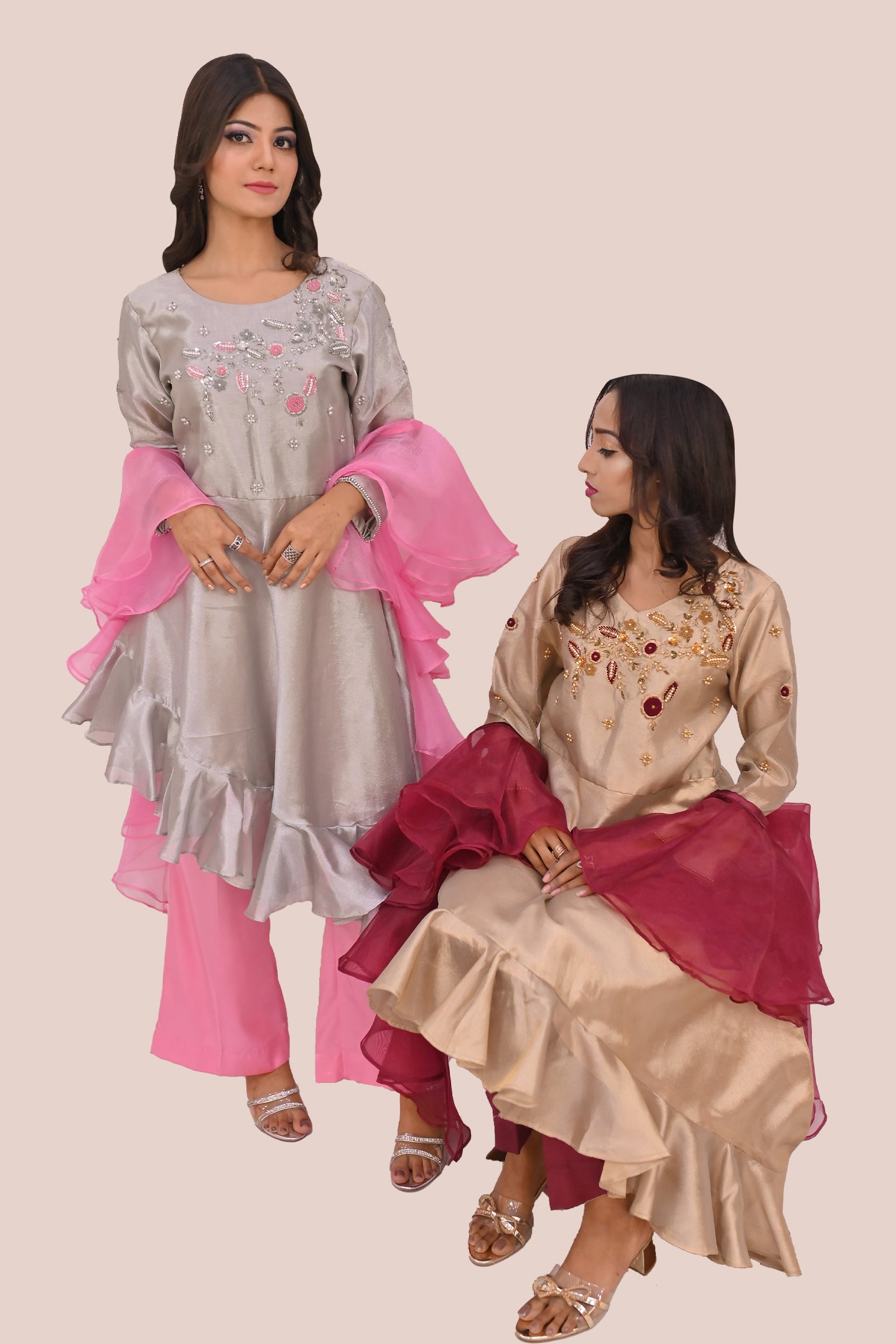 formal 3 piece shirt trouser & dupatta