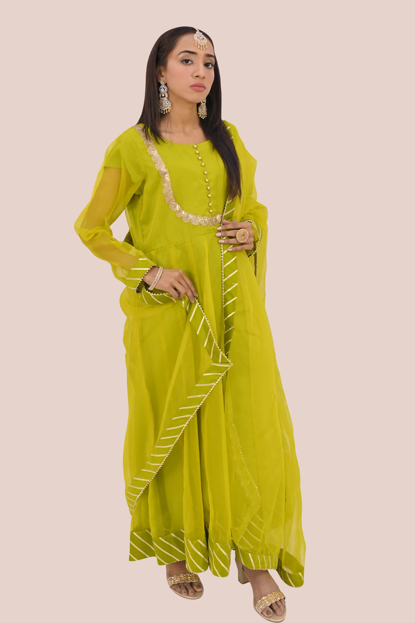 LUXURY women 3 piece  frok dupatta & trouser