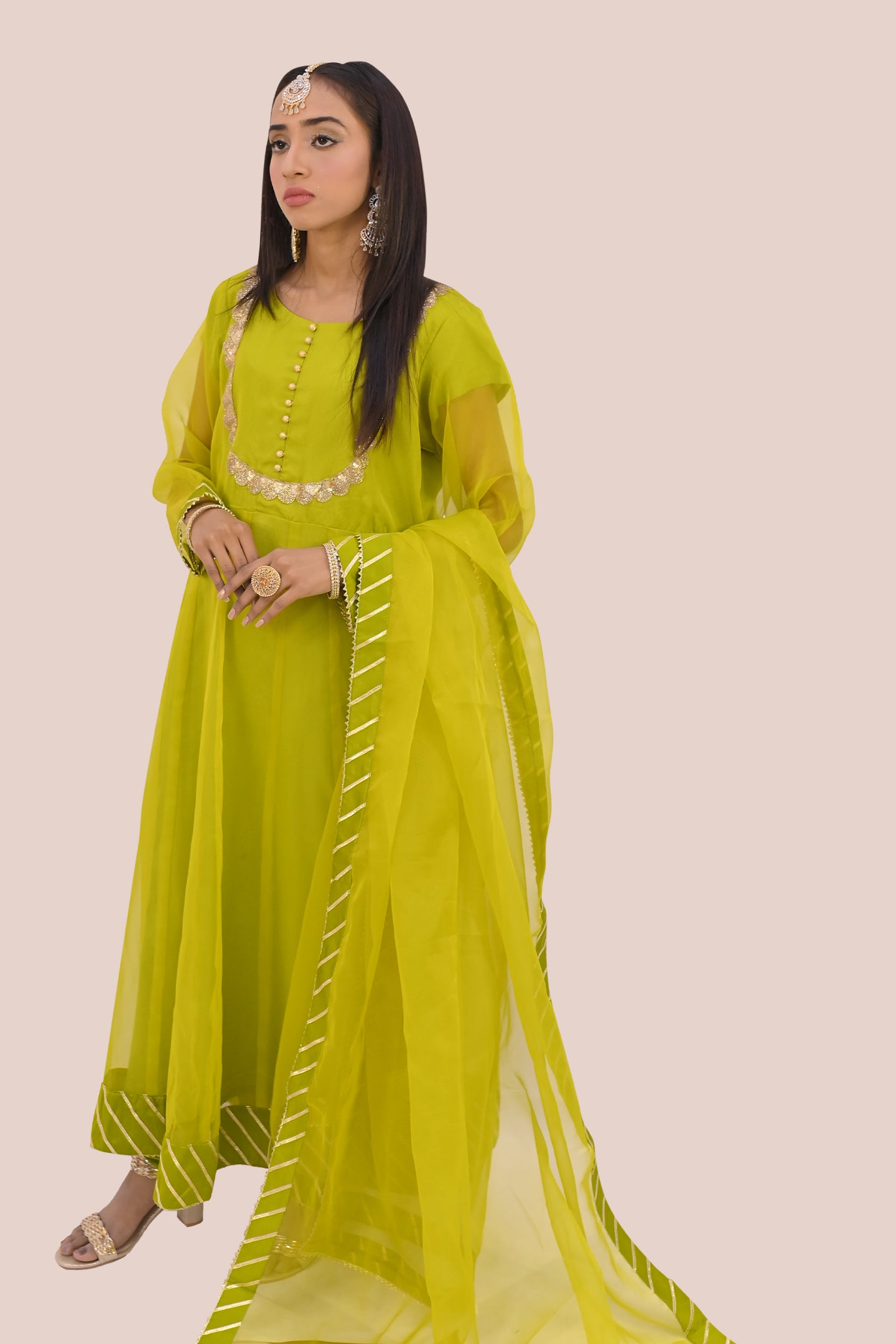 LUXURY women 3 piece  frok dupatta & trouser