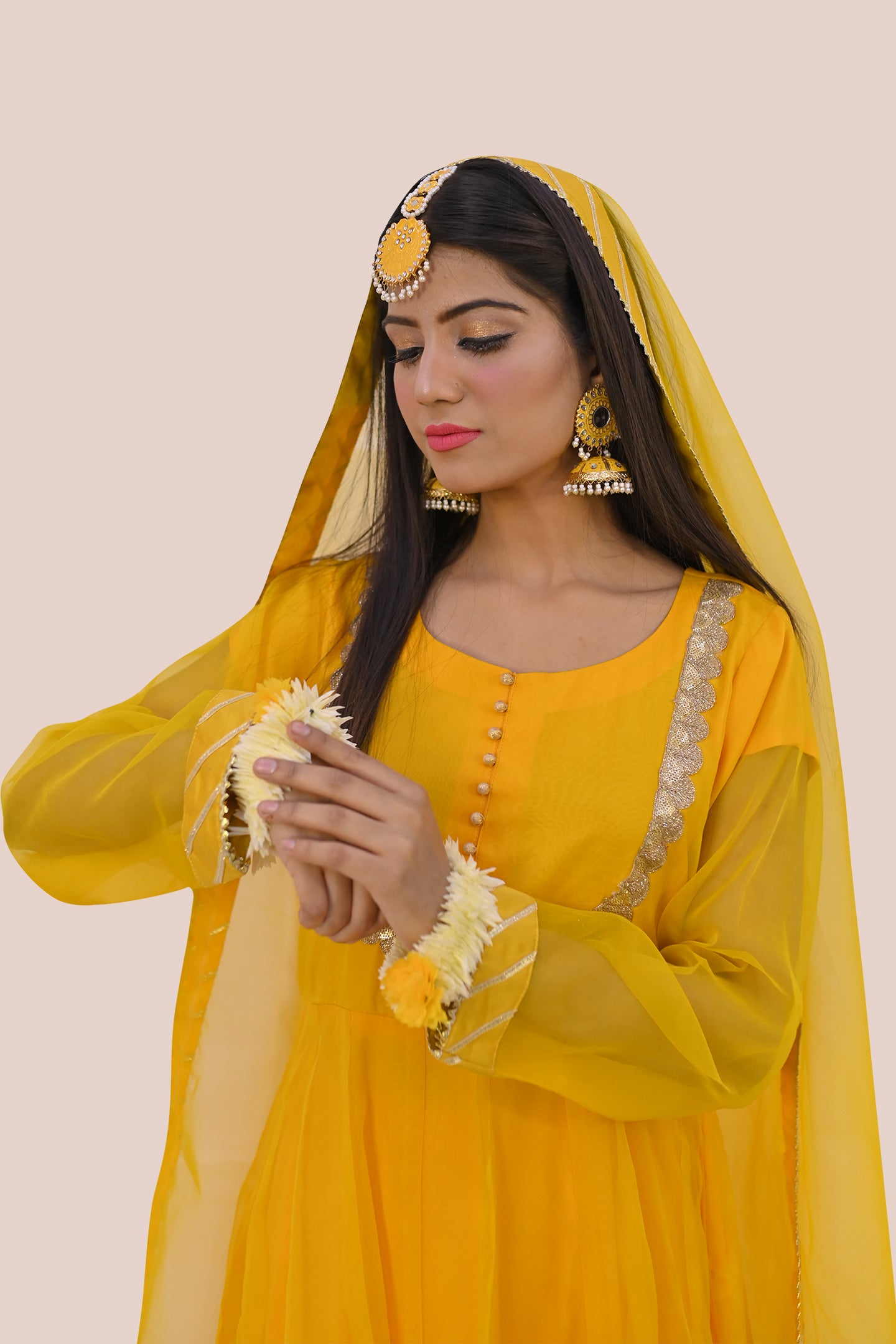 luxury women 3 piece  frock dupatta & trouser