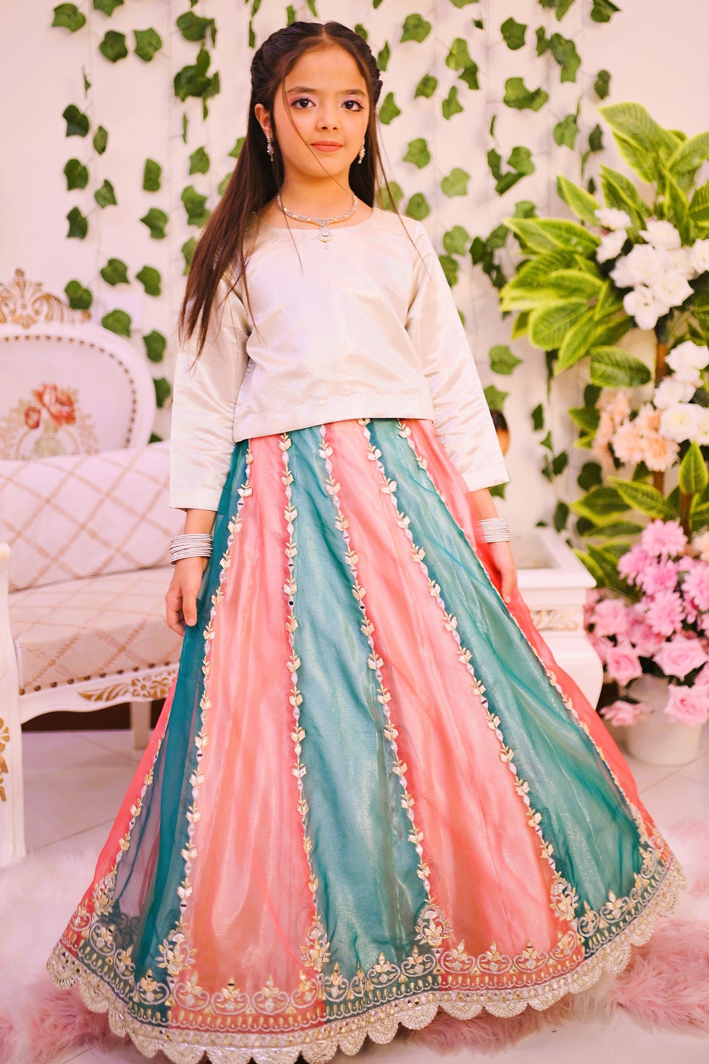 formal choli lehnga and dupatta
