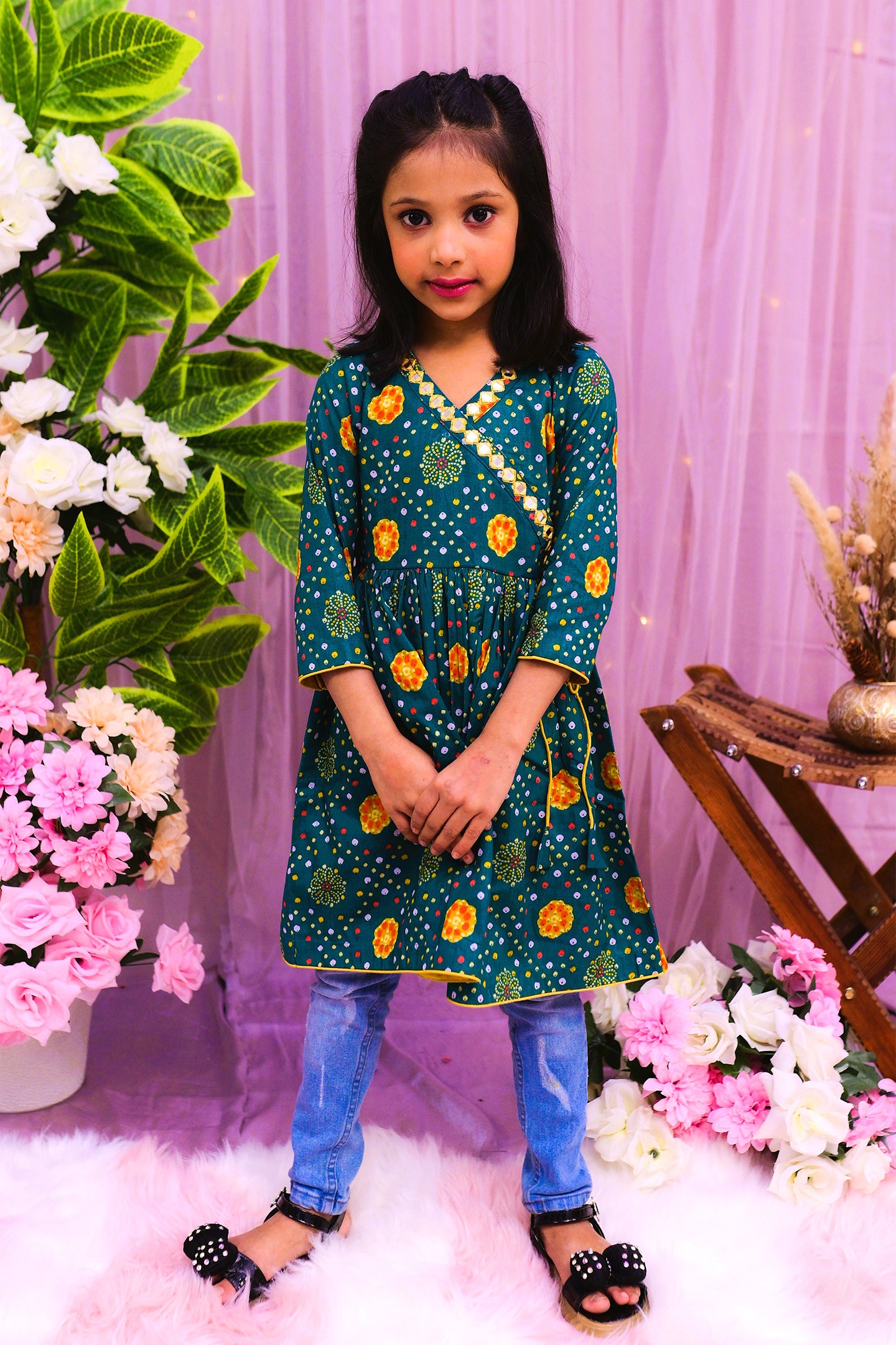 casual 1 piece short frock