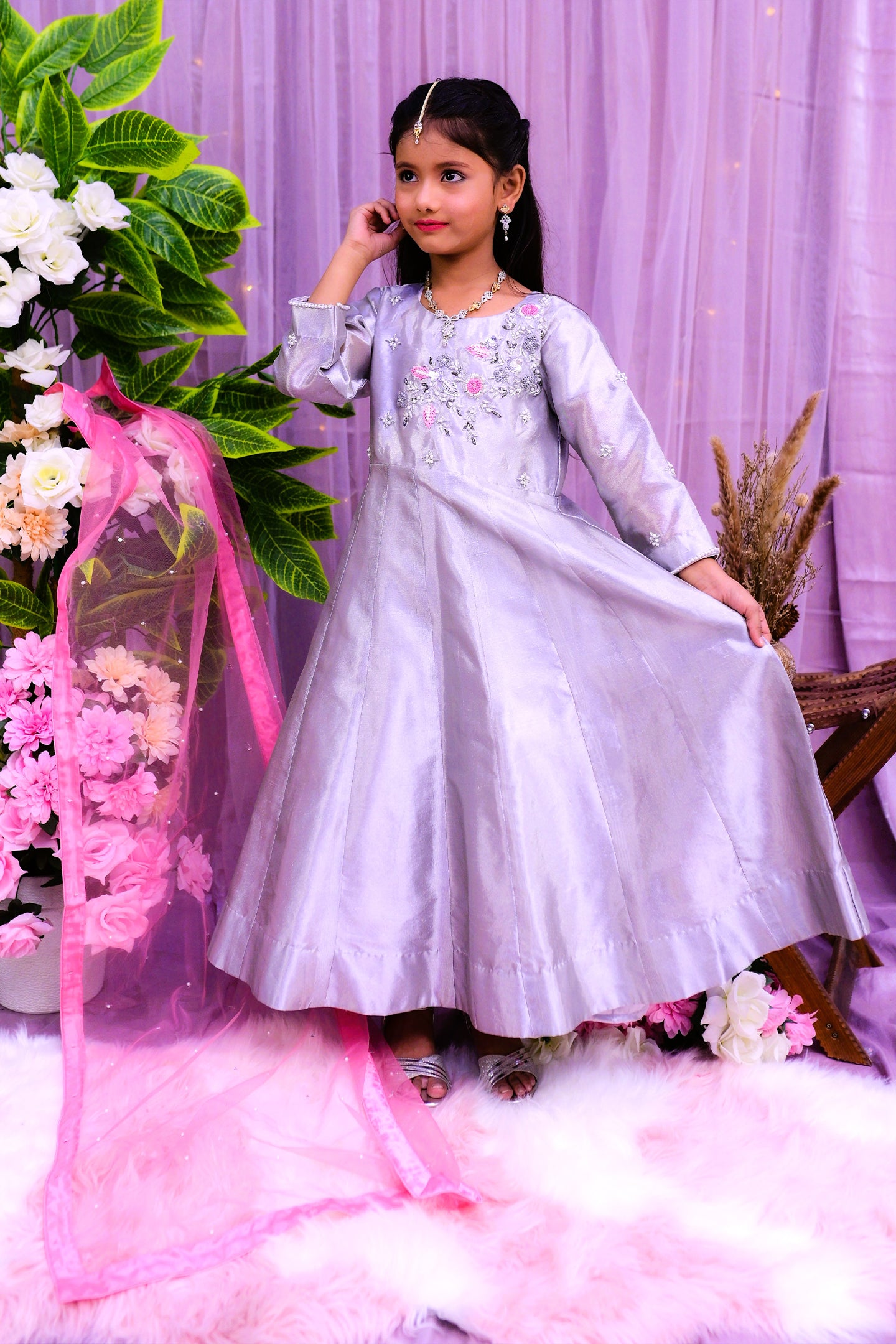 luxury 2 piece maxi and dupatta