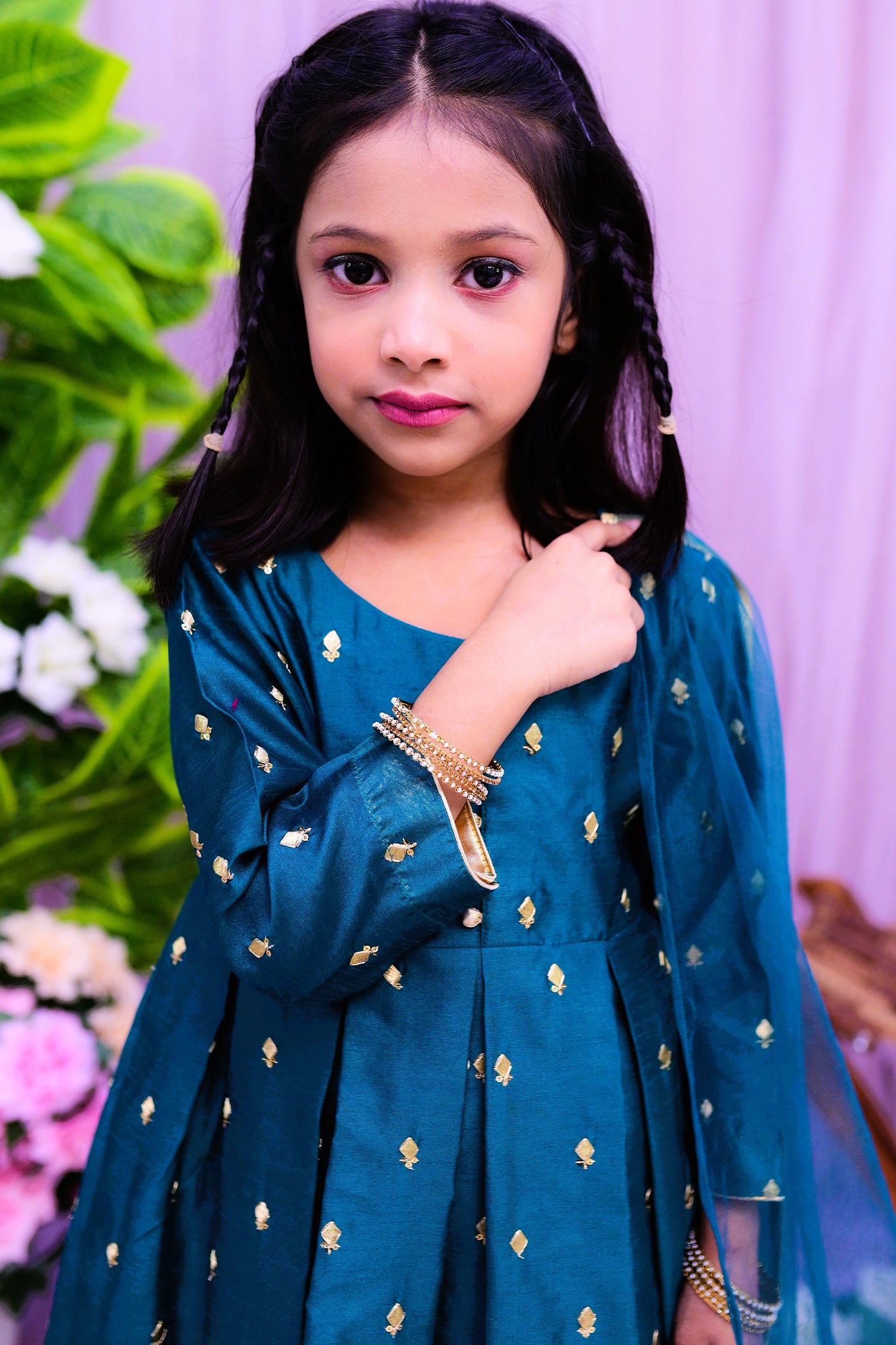 semi-formal 3 piece frok dupatta and trouser