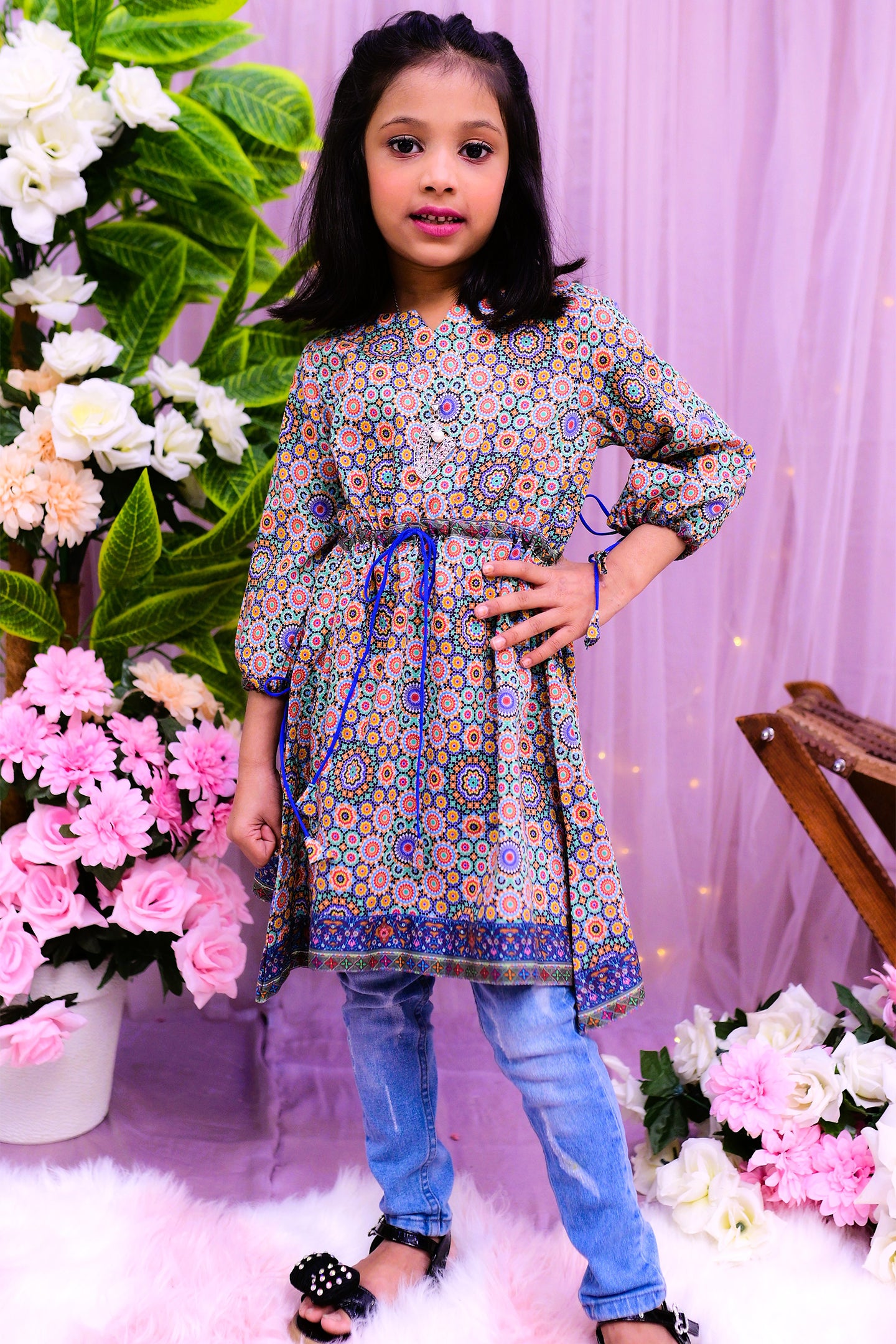 1 piece airline frock style top