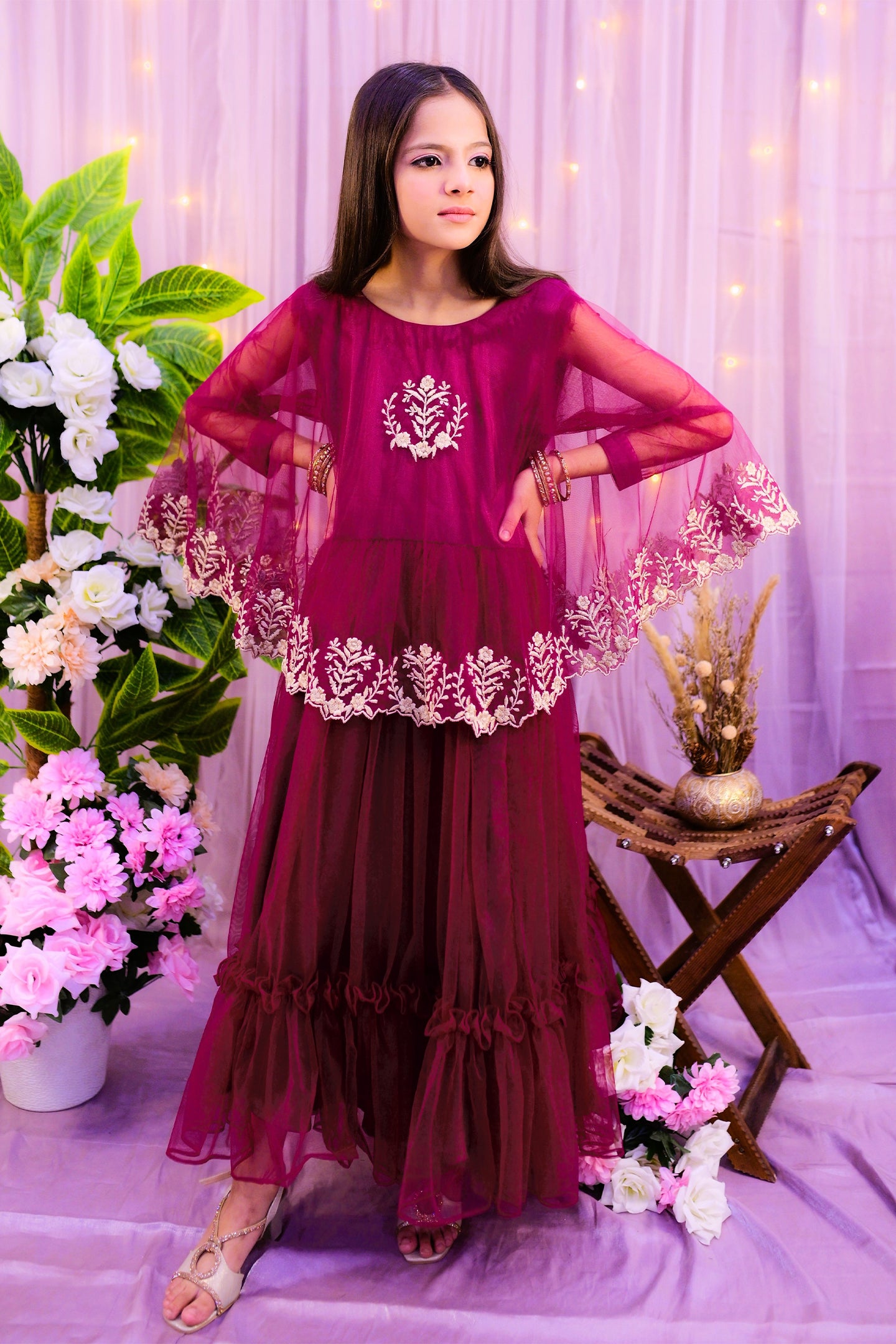 formal long maxi designed with crown style
