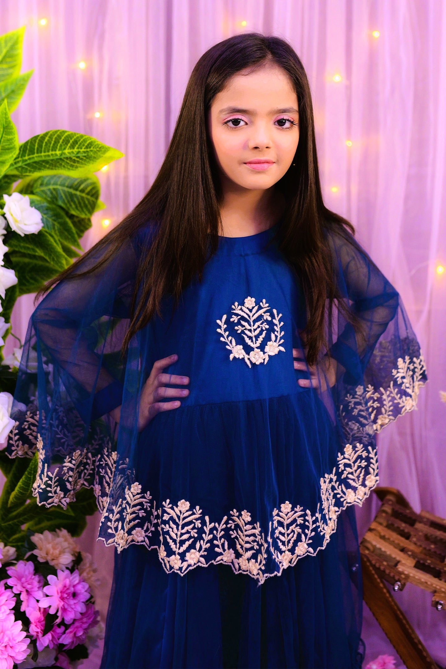 formal long maxi designed with crown style