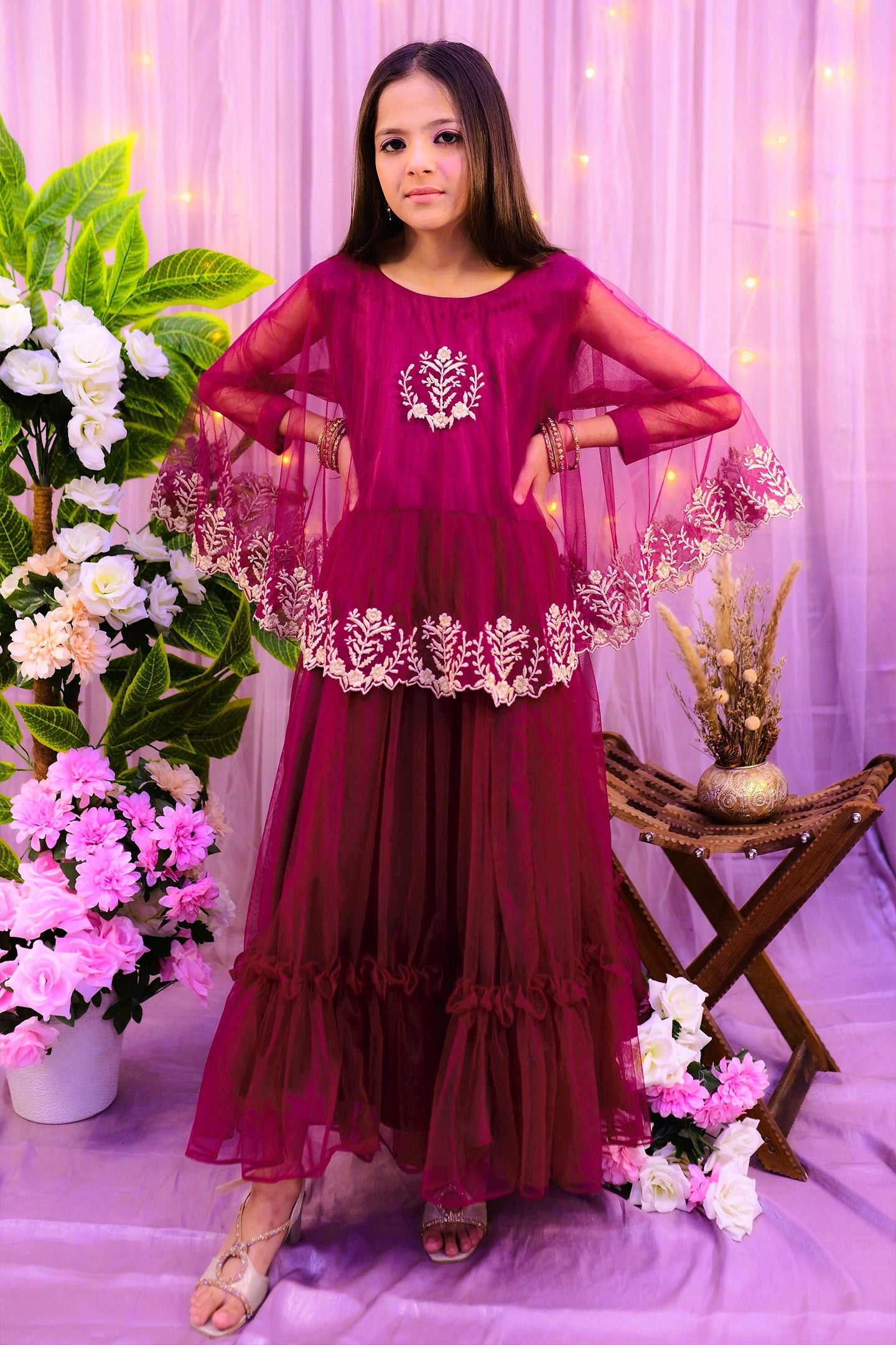 formal long maxi designed with crown style