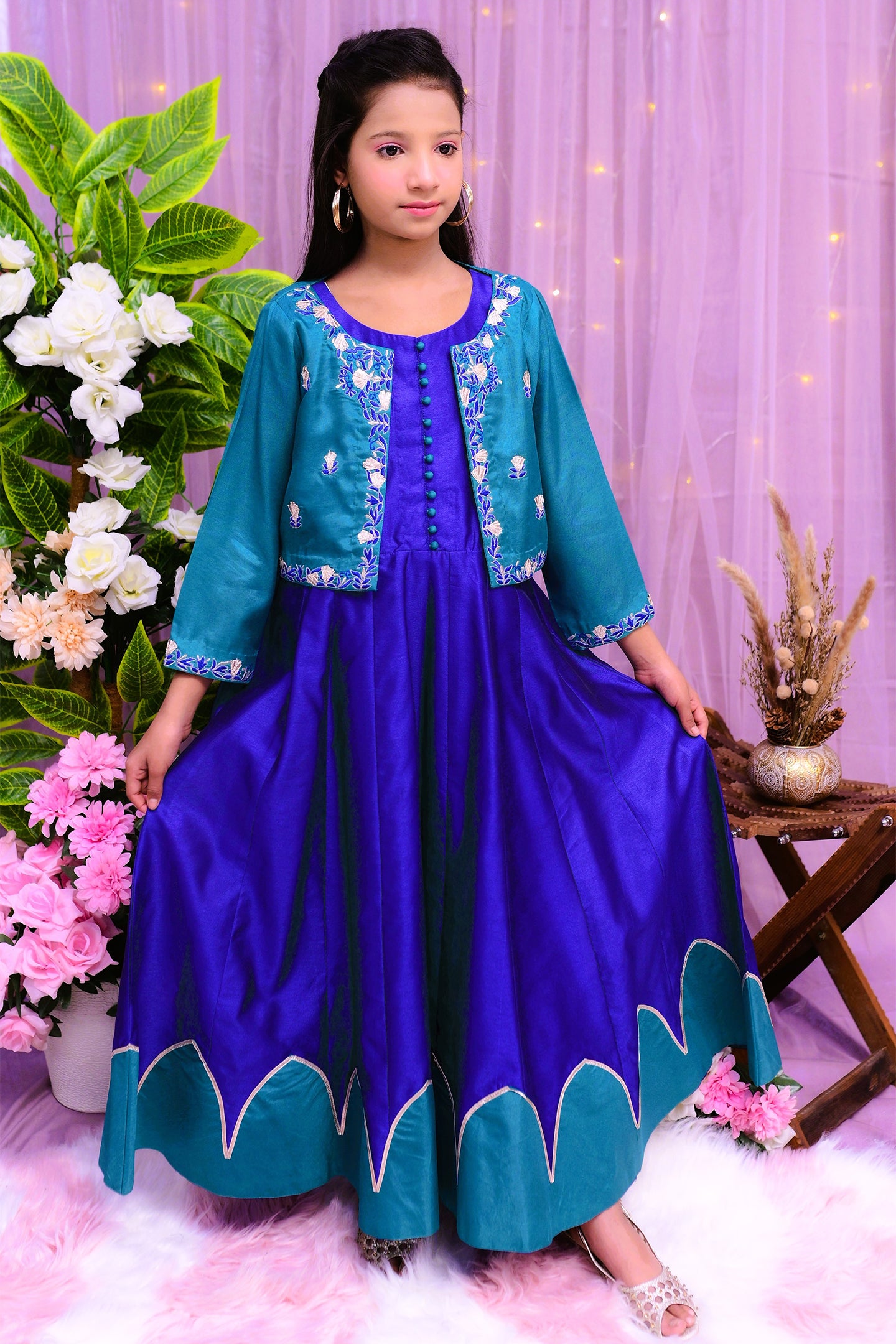 formal long maxi with short upper style