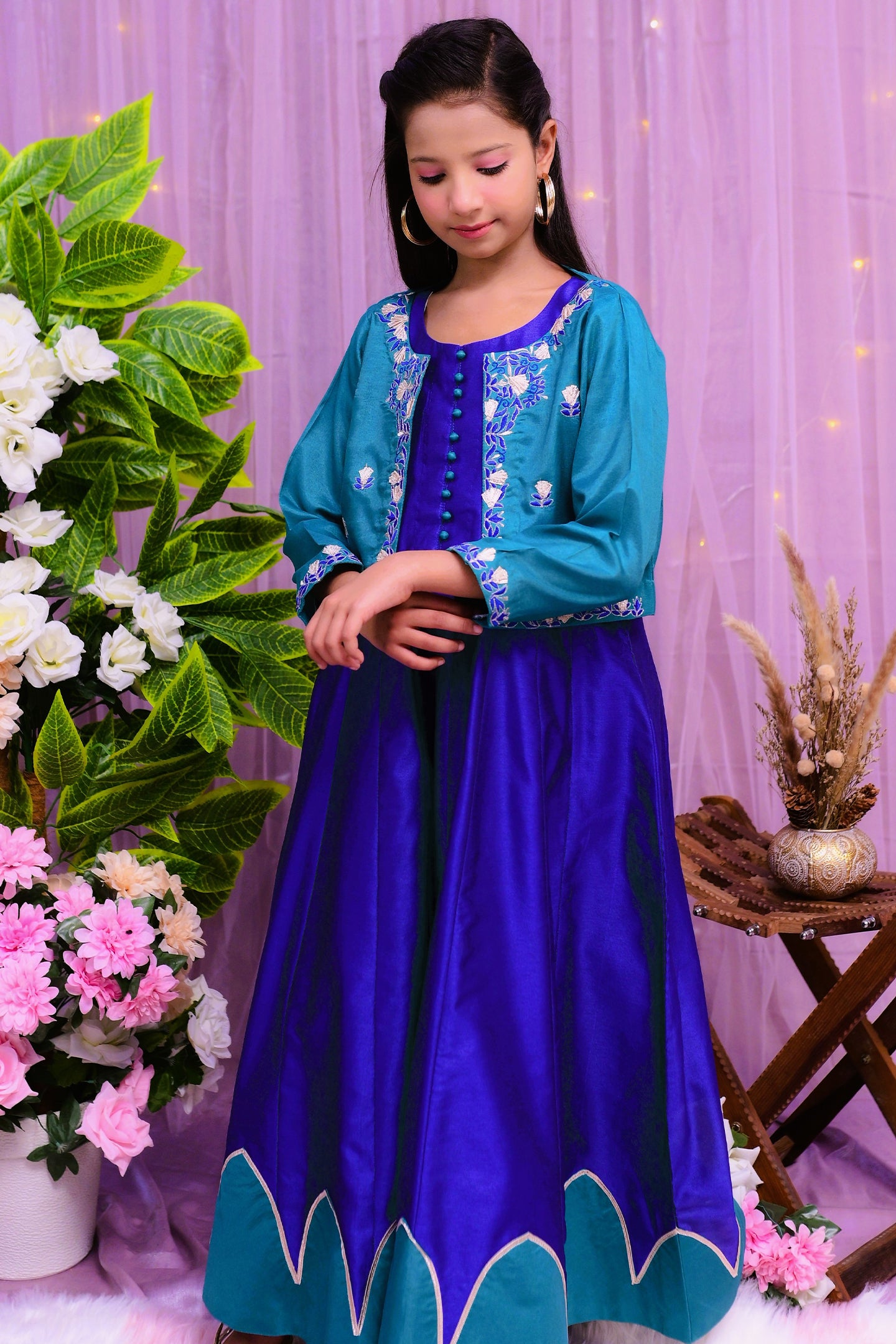 formal long maxi with short upper style