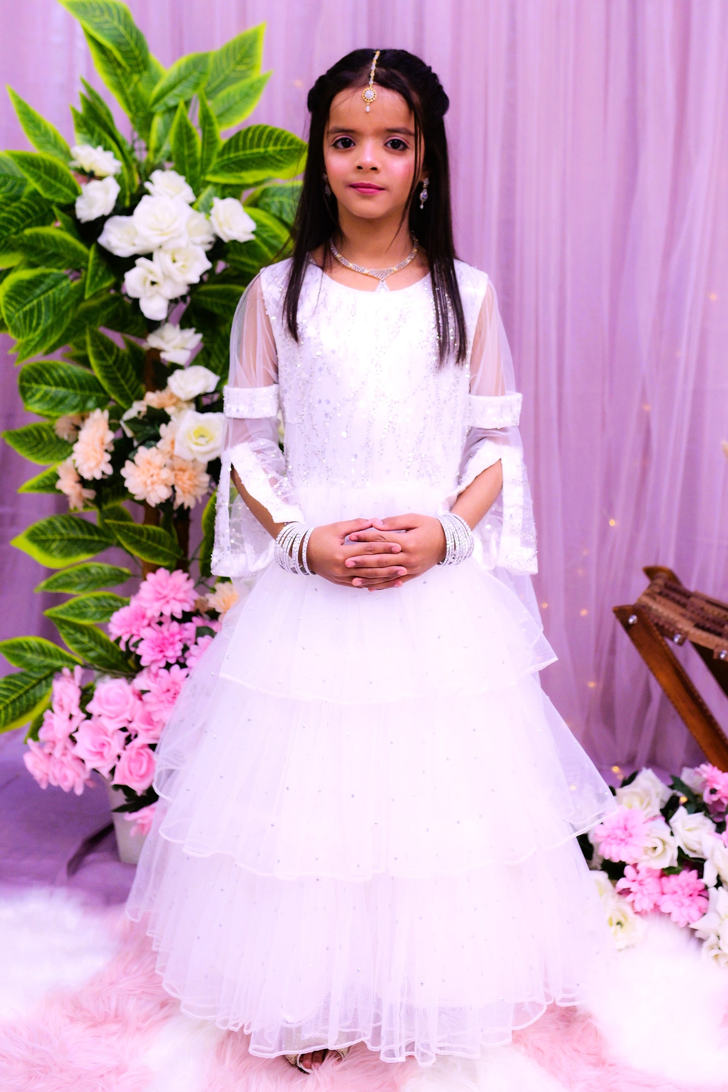 formal 3 steps long maxi