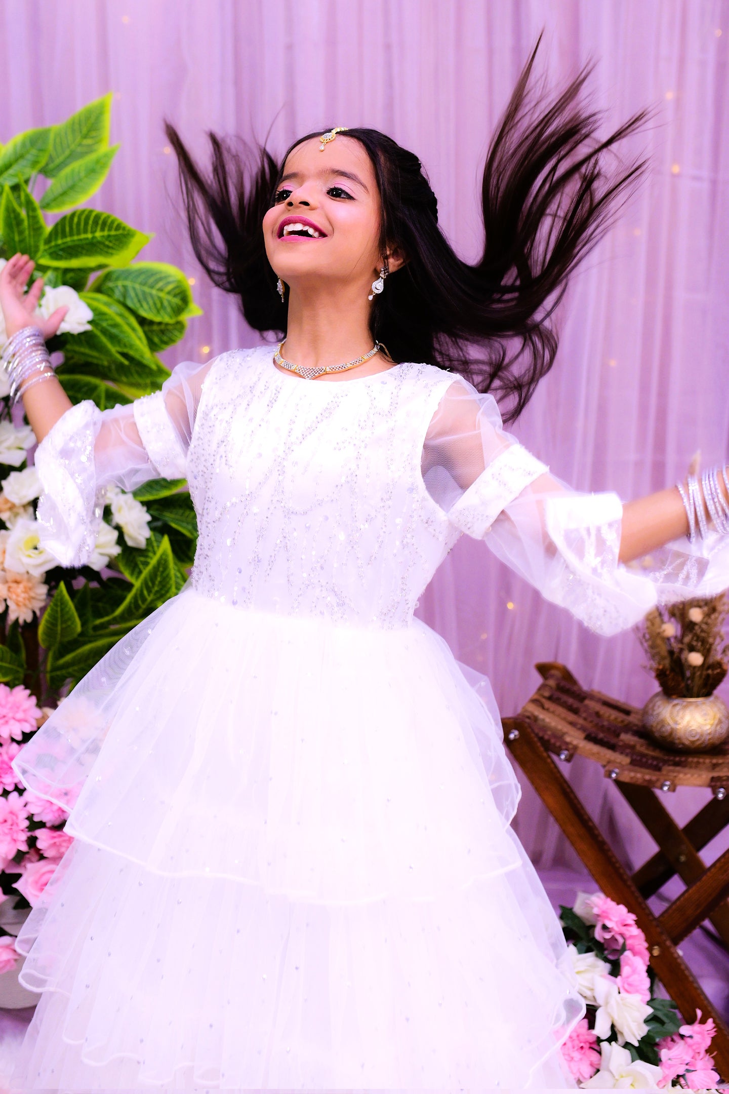 formal 3 steps long maxi