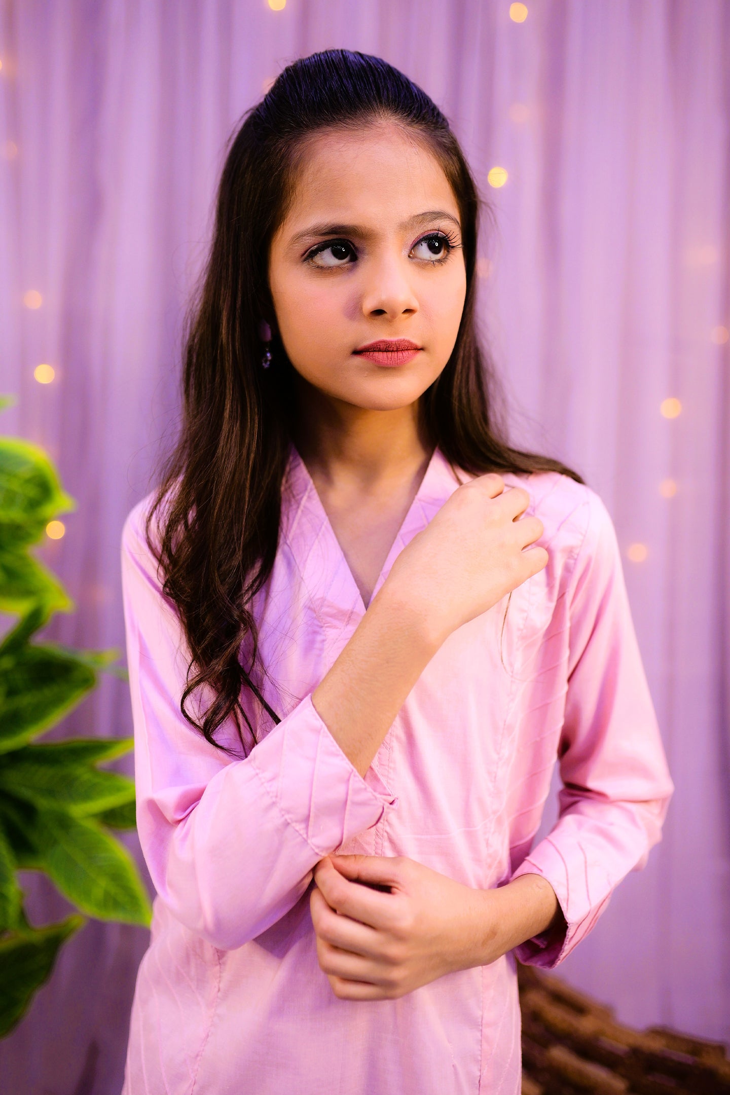 Girls panel cut shirt