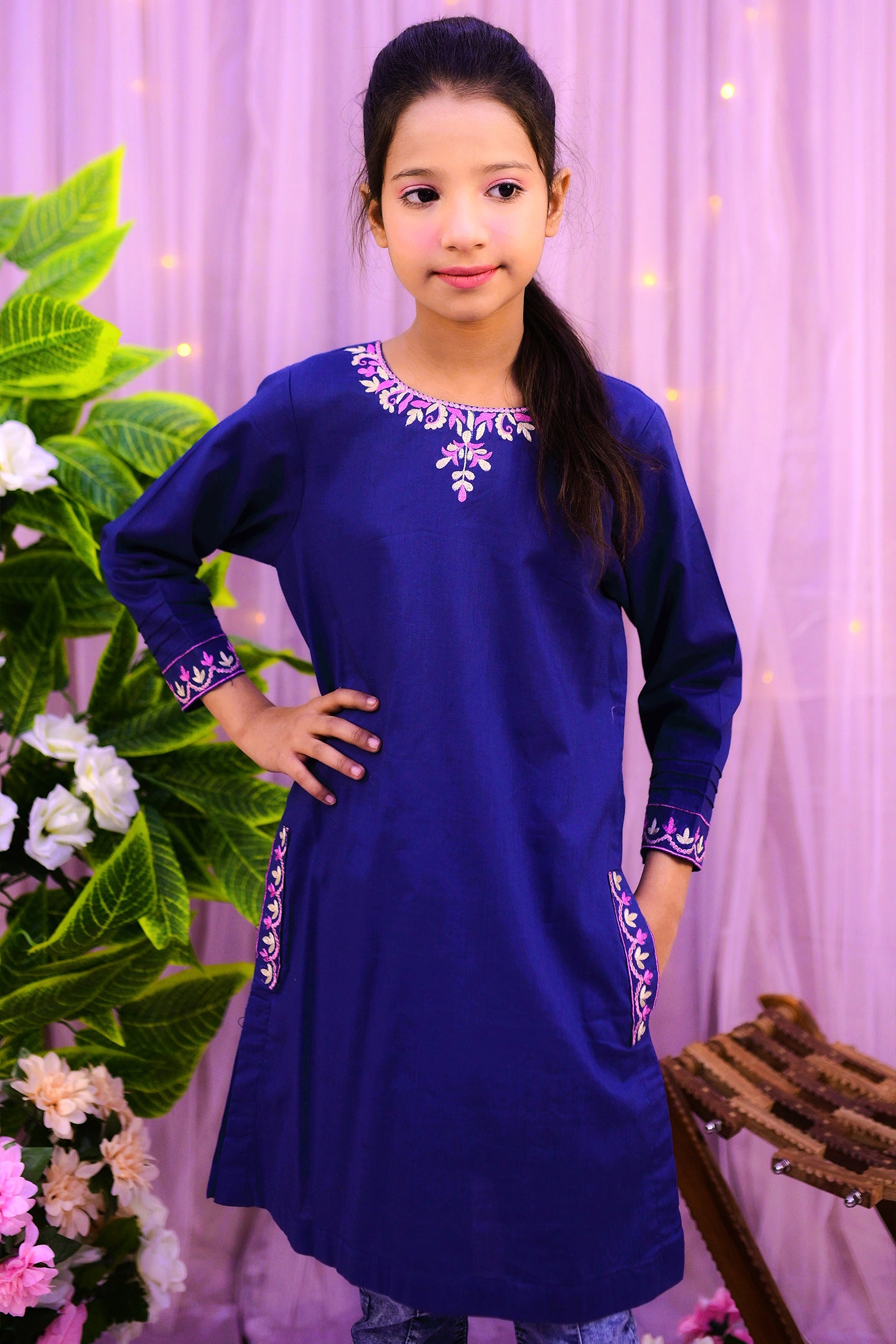 Elegant embroidery  Kurti