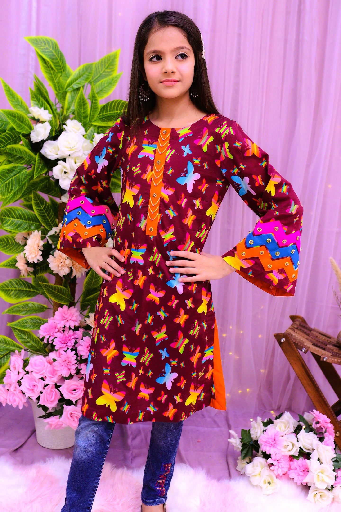 casual printed kurti